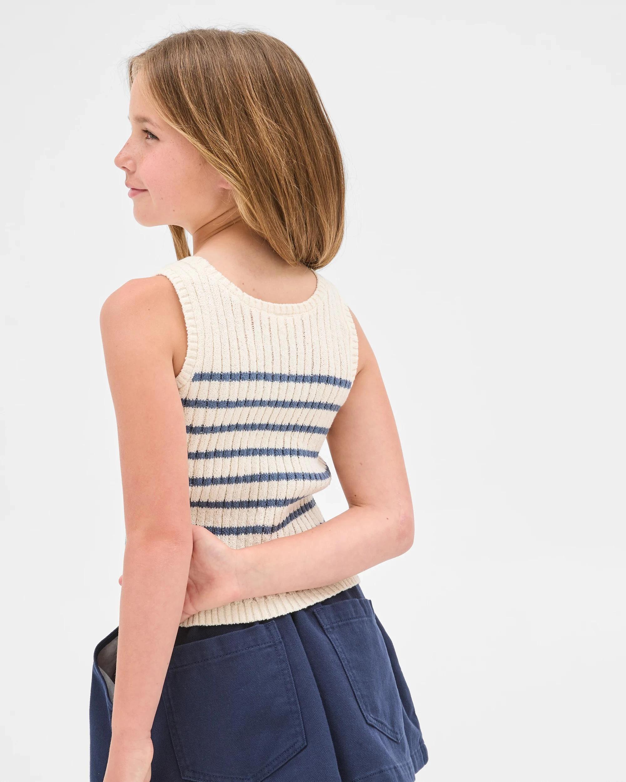 4 Target Australian Cotton Blend Knit Tank NAVY STRIPE, 4 of 5