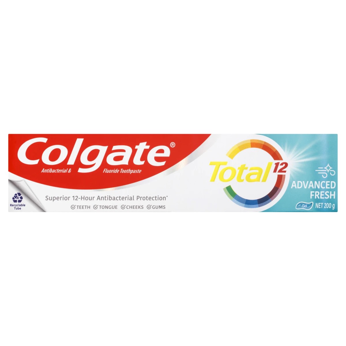 1 Colgate Total Advanced Fresh Antibacterial and Fluoride Toothpaste, 1 of 10
