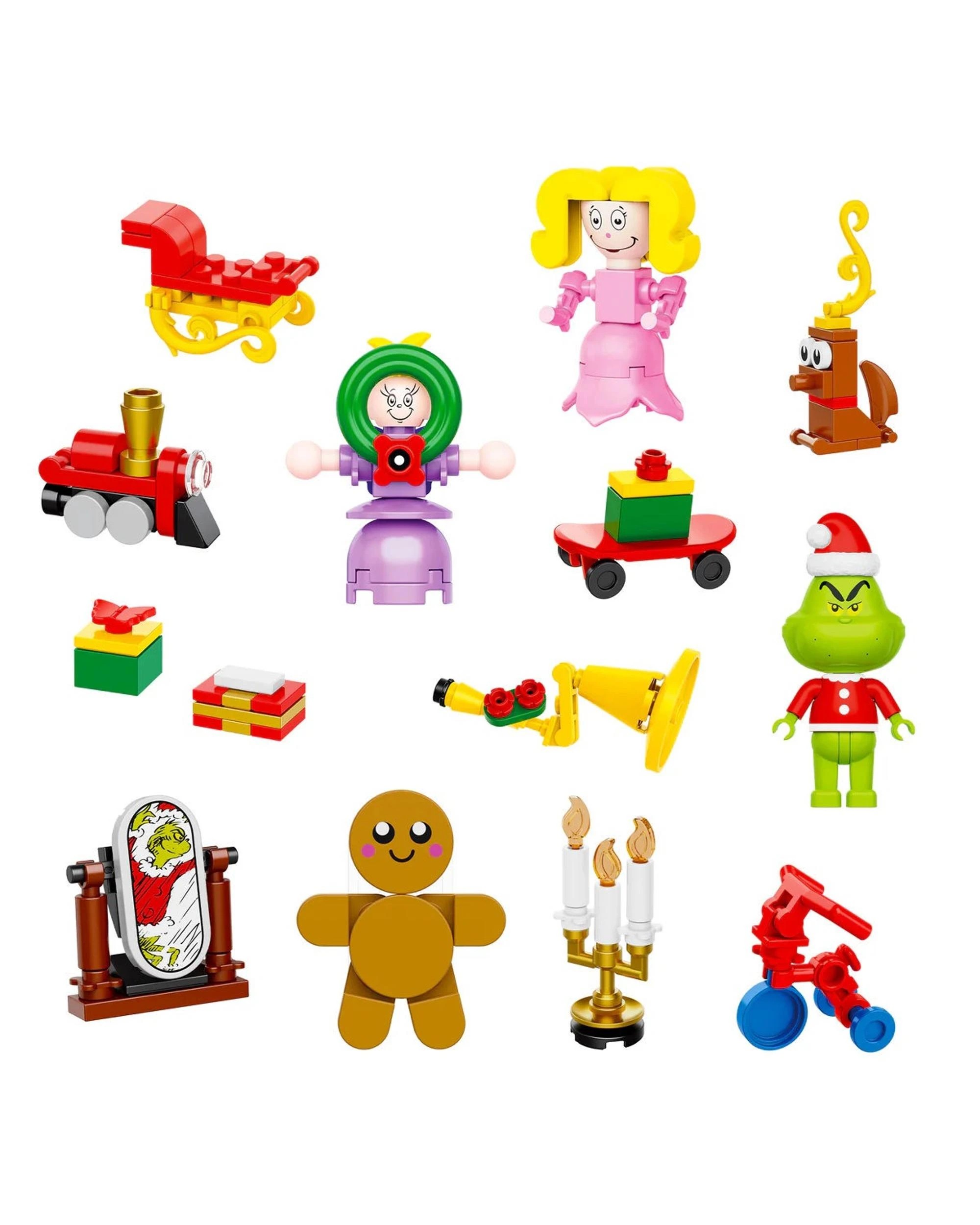 4 Brickcraft Dr Seuss The Grinch 24 Days of Grinchmas Advent Calendar Building Set 277 Pieces, 4 of 7