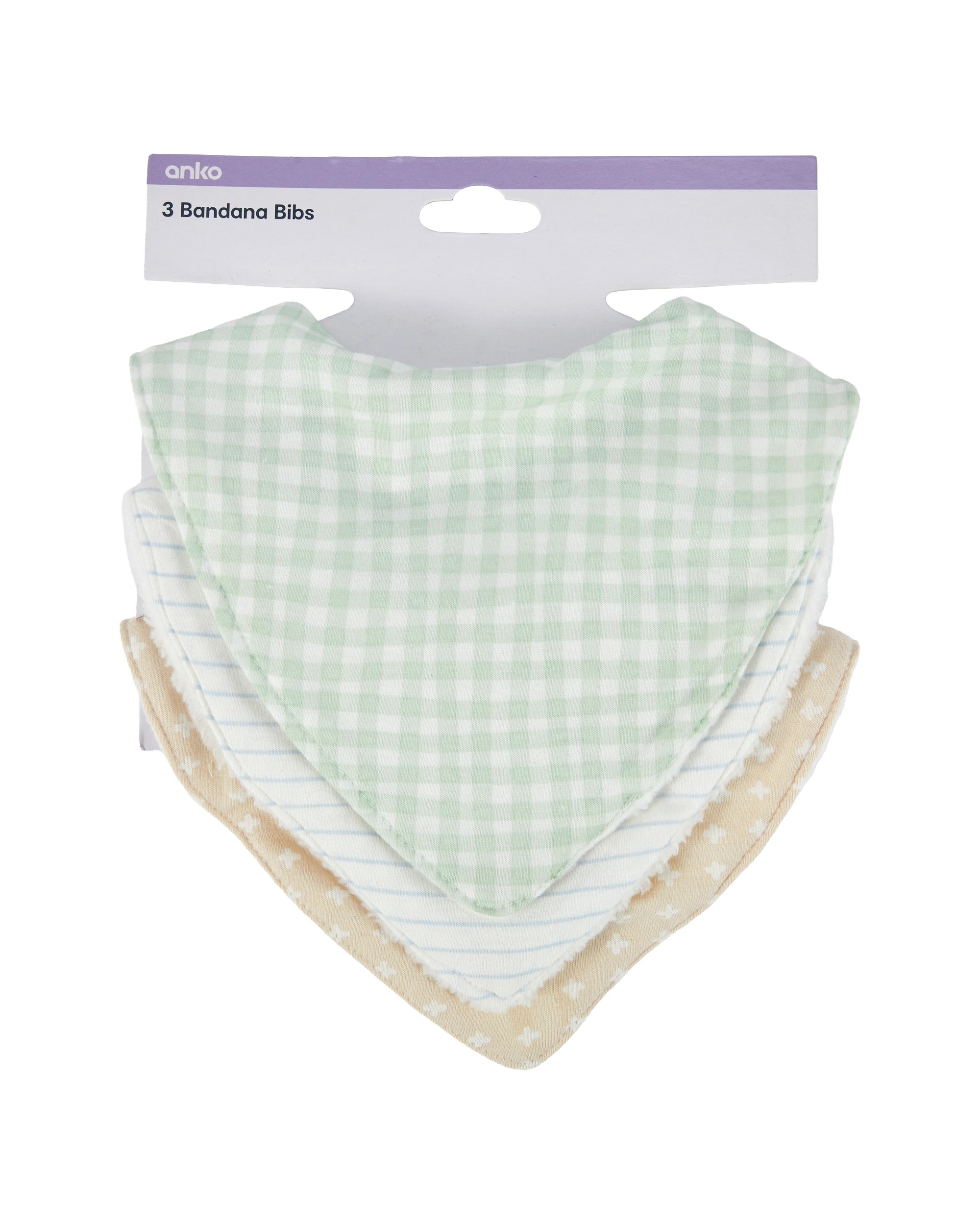 5 3 Pack Bandana Bibs - Cross, 5 of 5