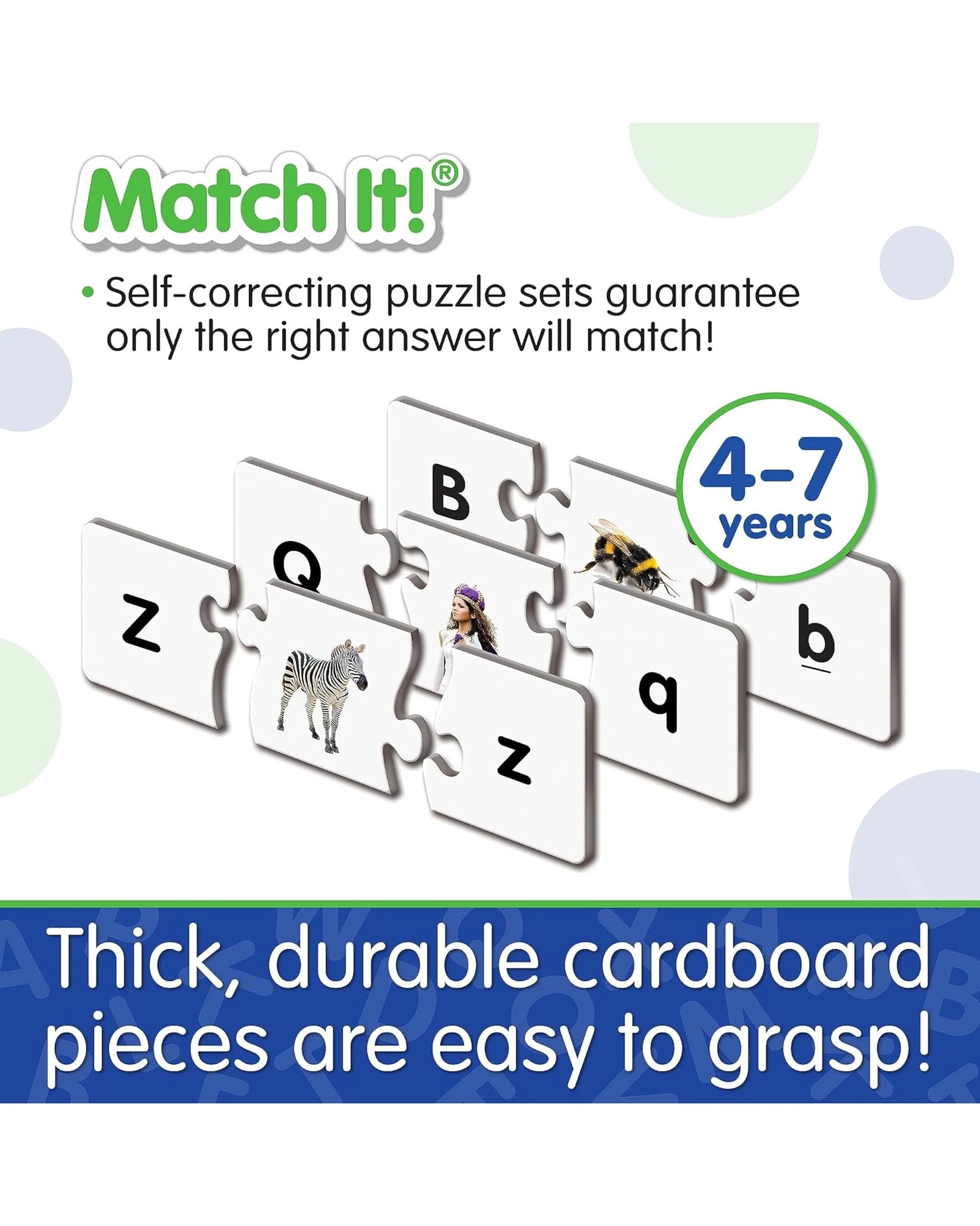 4 The Learning Journey Match It Upper and Lower Case Letters, 4 of 6