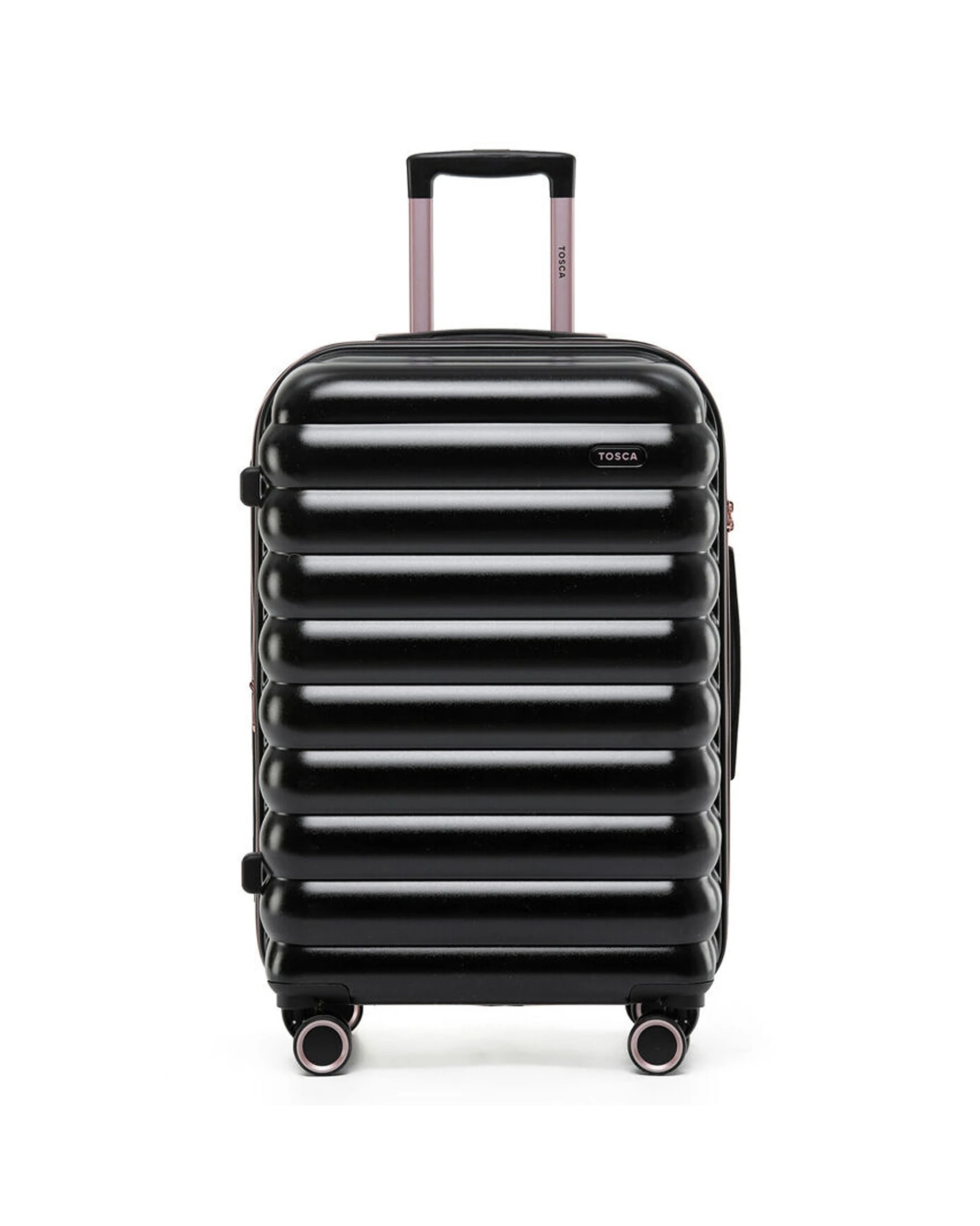 1 Tosca Como Medium Lightweight Trolley Case - Black, 1 of 3