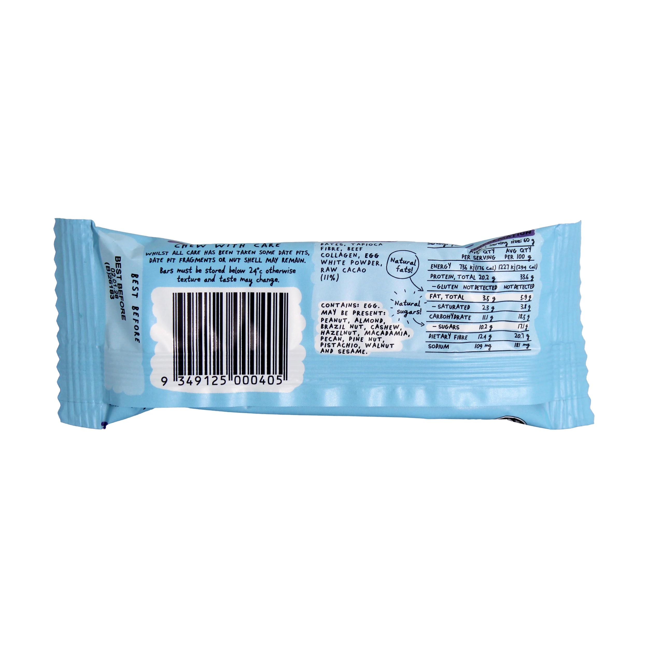 2 Blue Dinosaur Chocolate Protein Bar 60g, 2 of 2