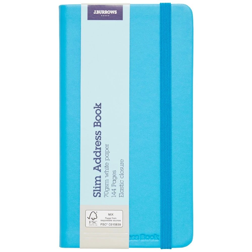 1 J.Burrows Slim Address Book Blue, 1 of 3