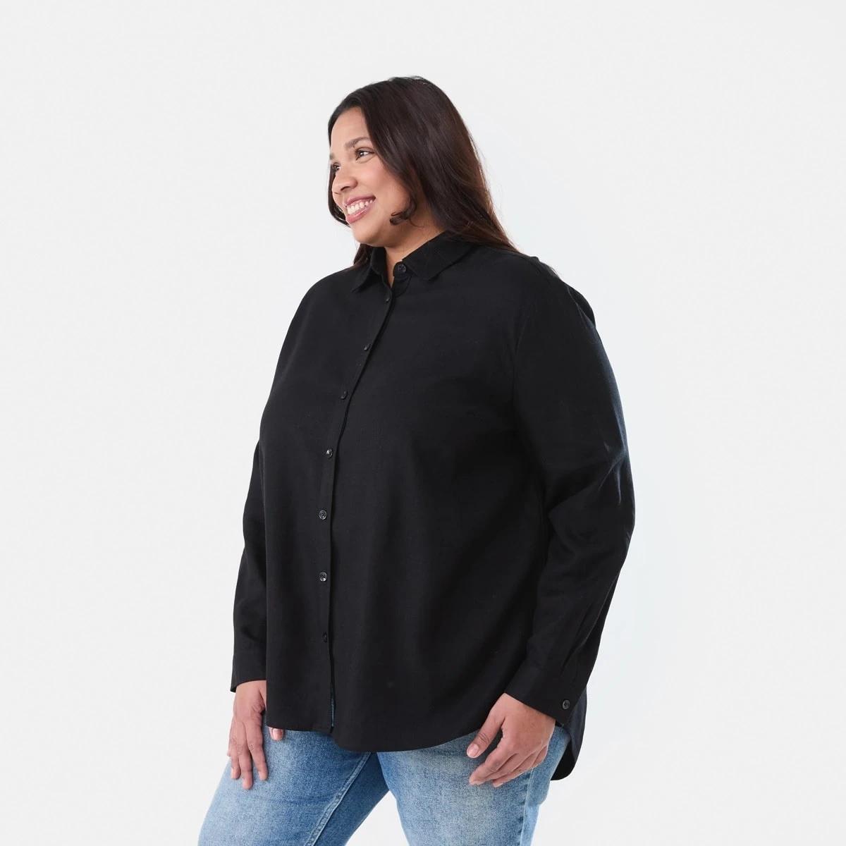 2 Curve Long Sleeve Shirt BLACK, 2 of 6