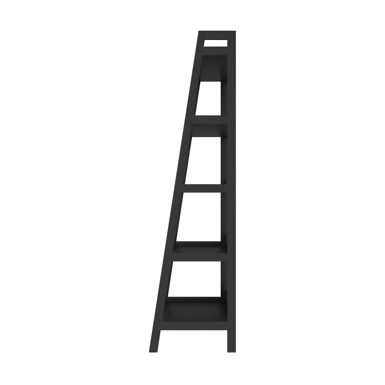 7 Oikiture Bookshelf 5 Tier Corner Ladder Shelf Home Storage Display Rack - Black, 7 of 8