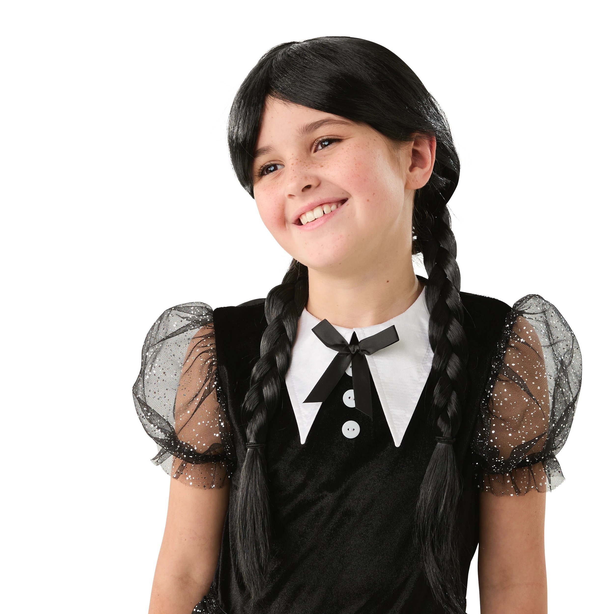 7 2 Piece Horror Girl with Wig Costume - Ages 8+, 7 of 7