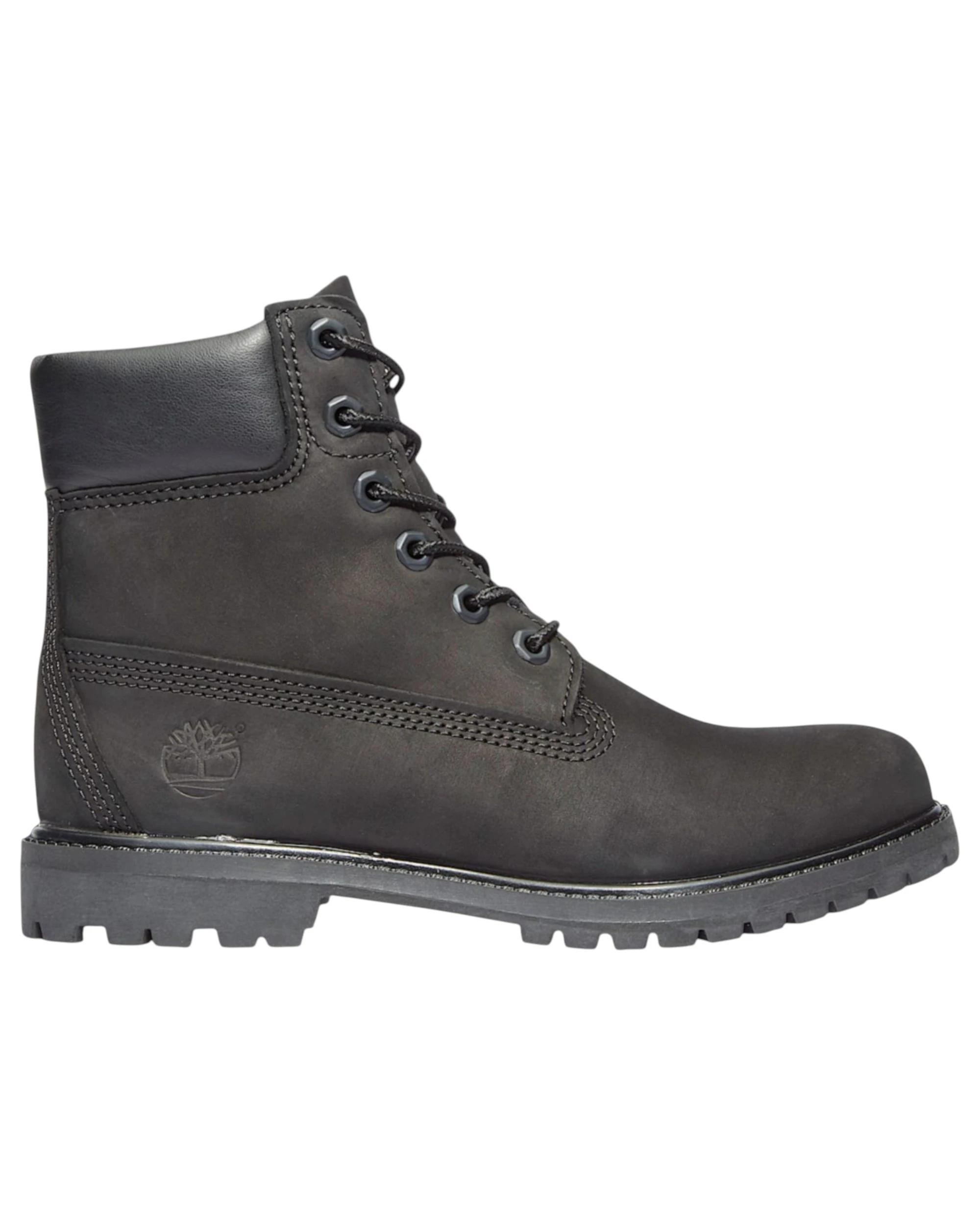 1 Timberland Womens 6-Inch Premium Black Nubuck Waterproof Boots BLACK, 1 of 7