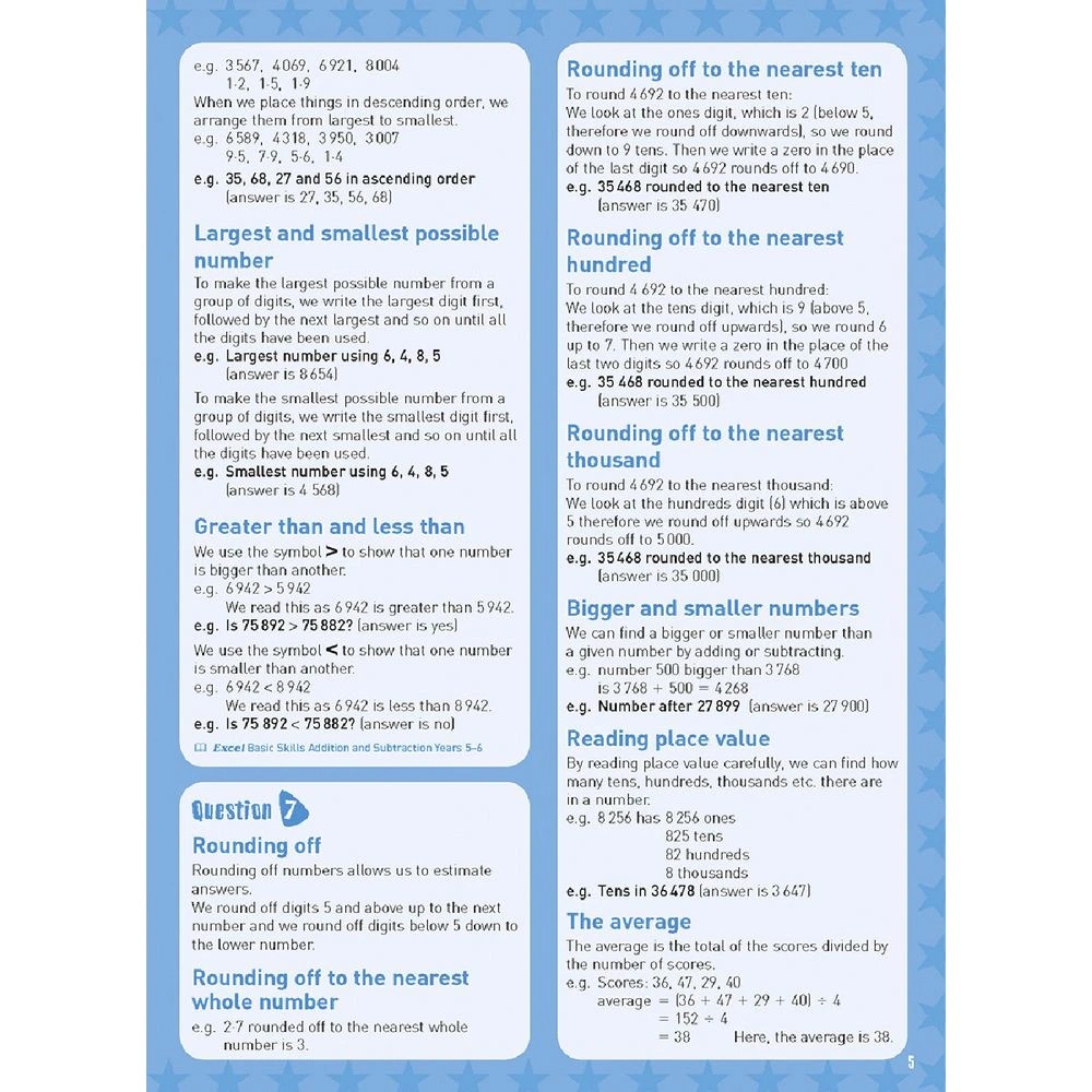 4 Excel Basic Skills: Mental Maths Strategies Year 5, 4 of 4