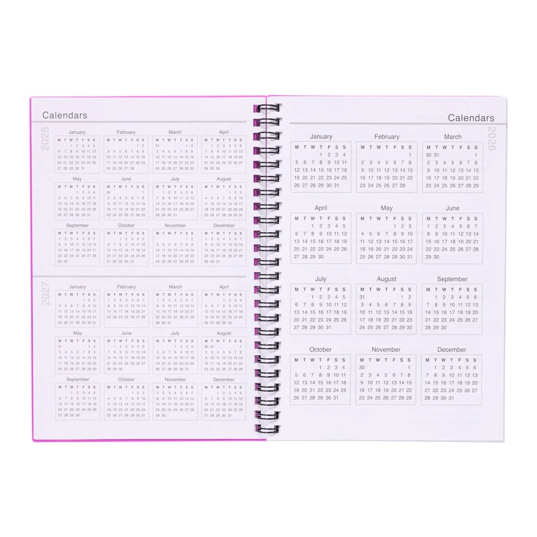 3 Studymate A5 Student Diary Week To View Fuchsia, 3 of 8