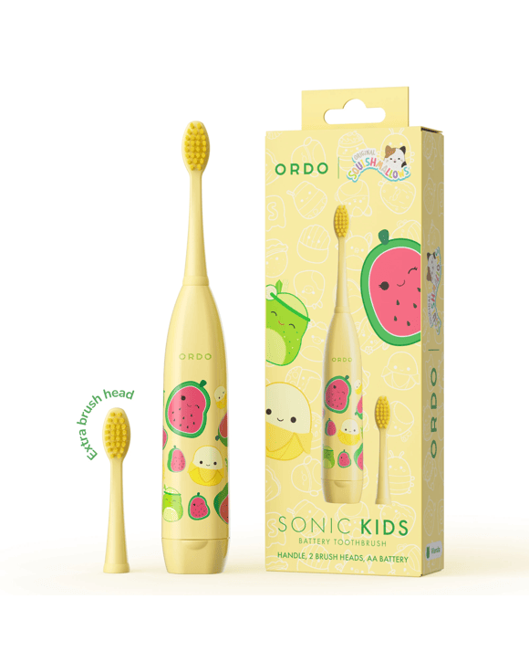 Original Squishmallows Ordo Sonic Kids Battery Toothbrush - Wanda