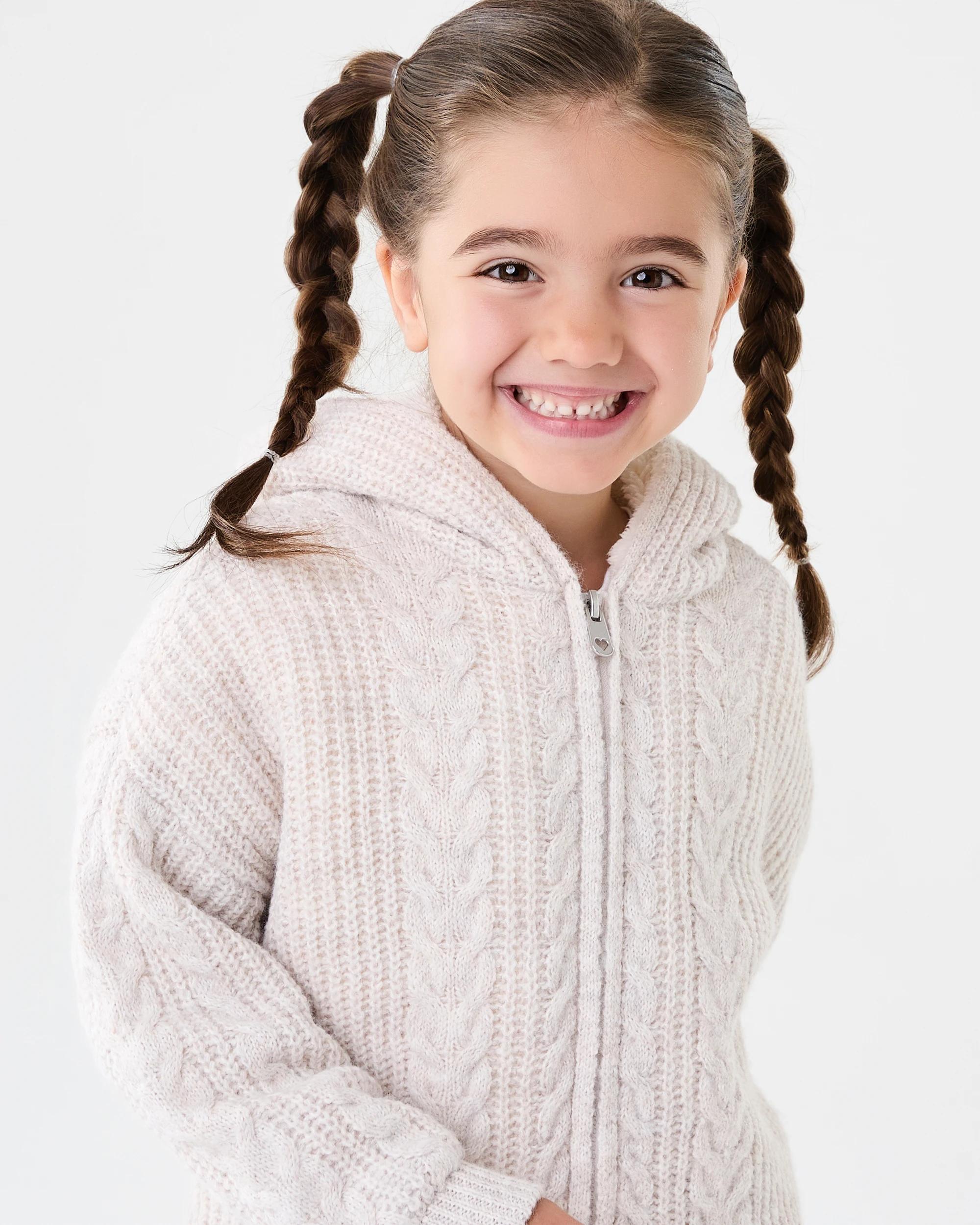 4 Sherpa Lined Cardigan Hony Marle, 4 of 8