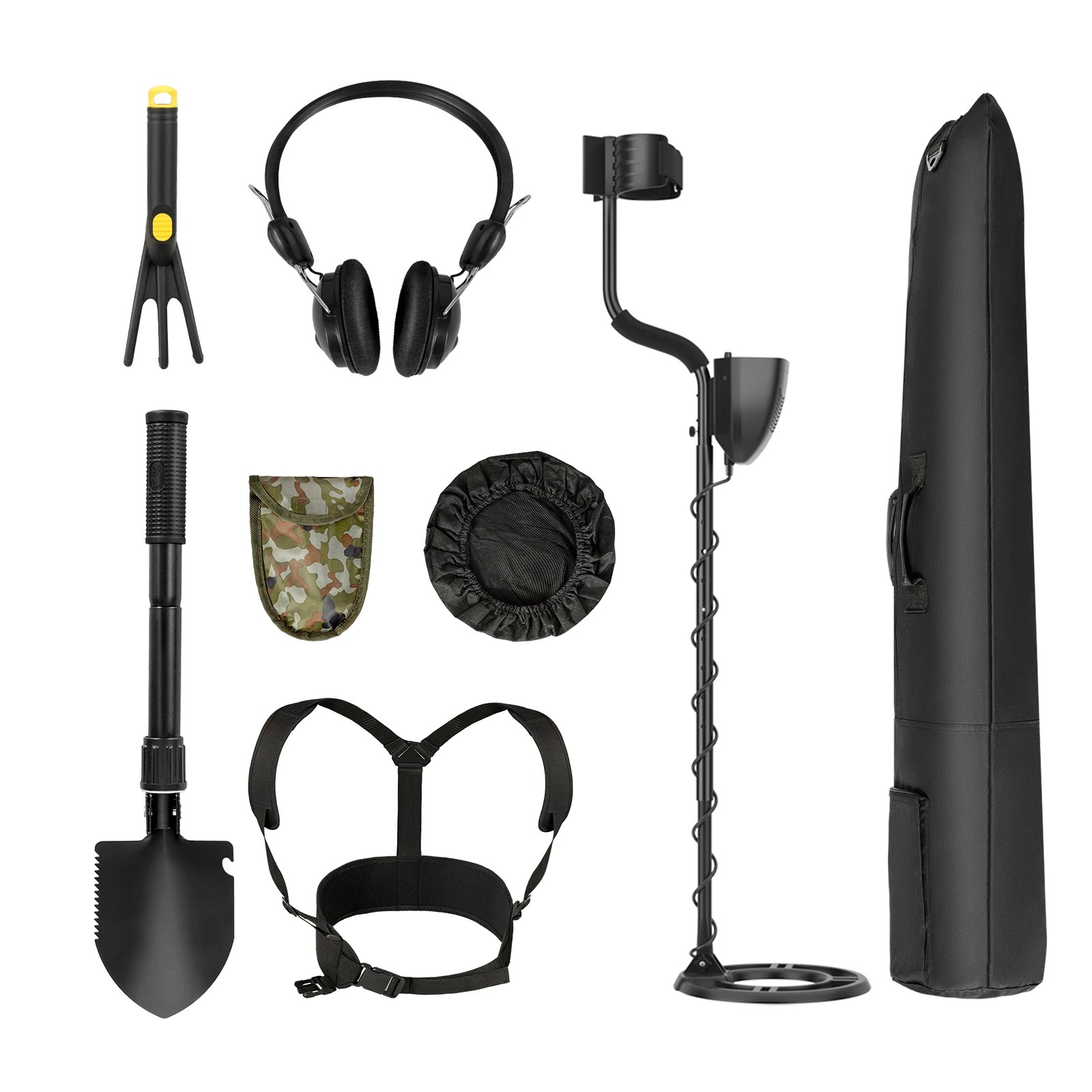 1 Costway Metal Detector Kit Waterproof Deep Sensitive Treasure Hunting, 1 of 1