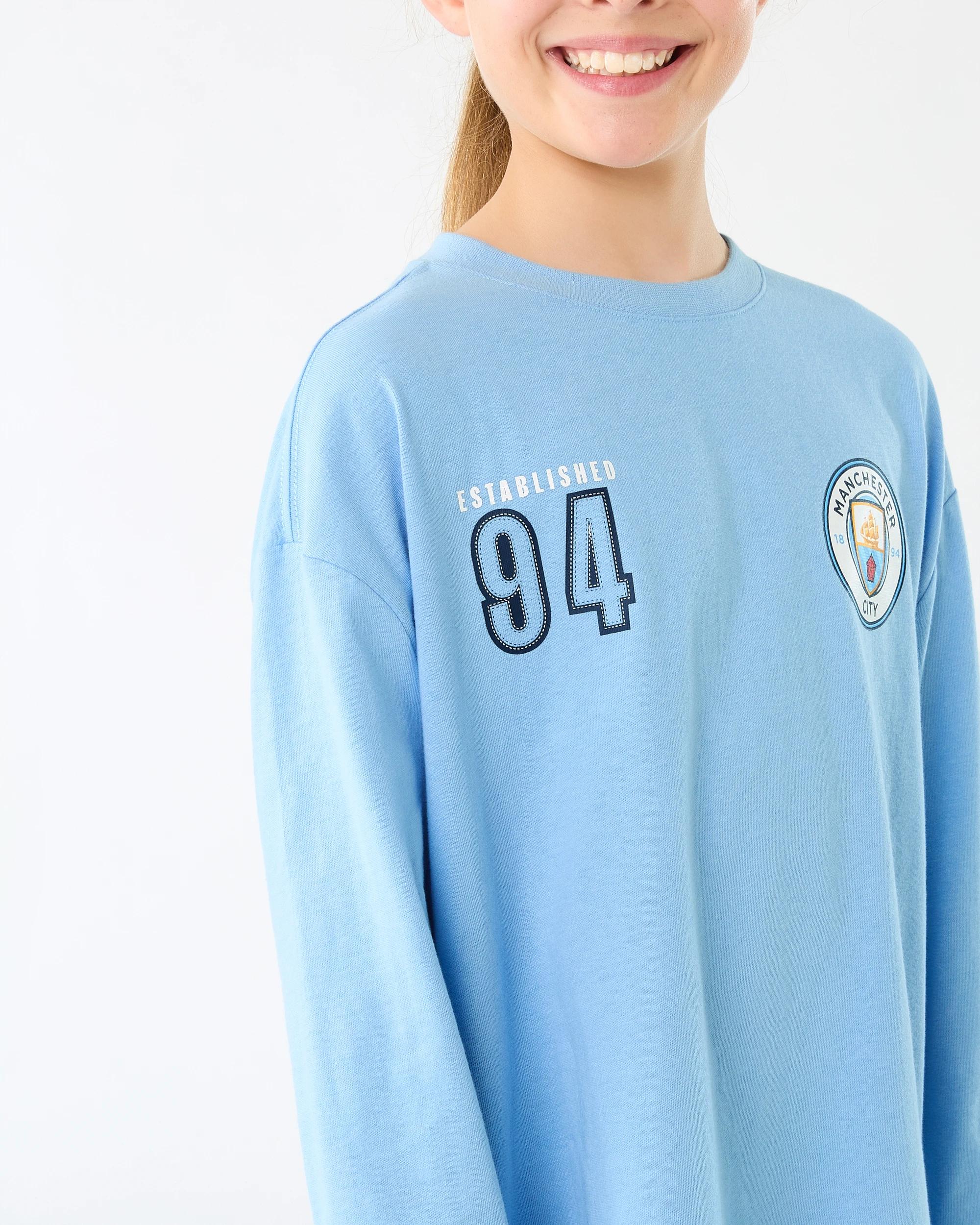 5 Official EPL Kids Long Sleeve T-shirt Man City, 5 of 8