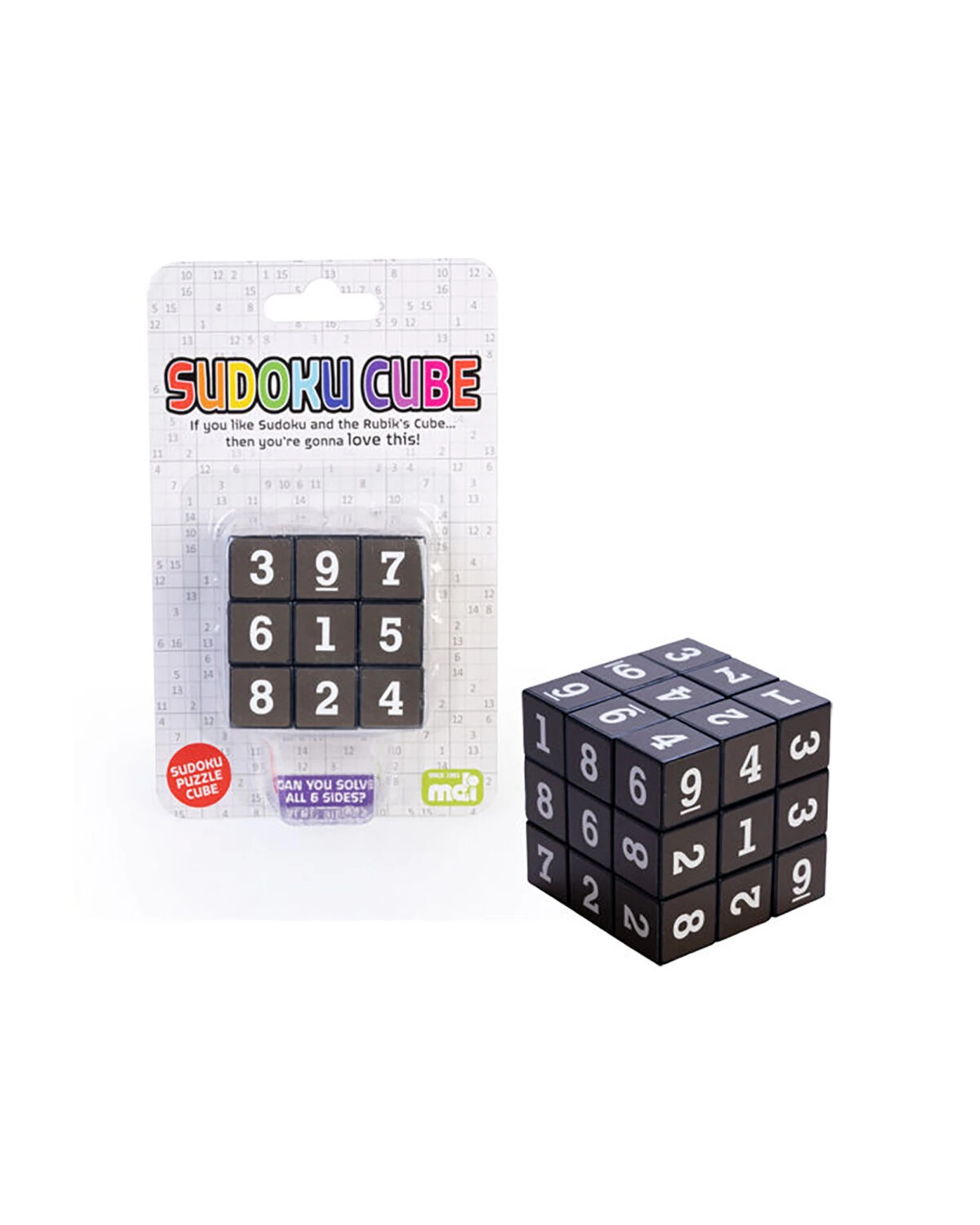 4 MDI Sudoku Cube Number Puzzle Game Toy 5.5x5.5cm - Black, 4 of 4