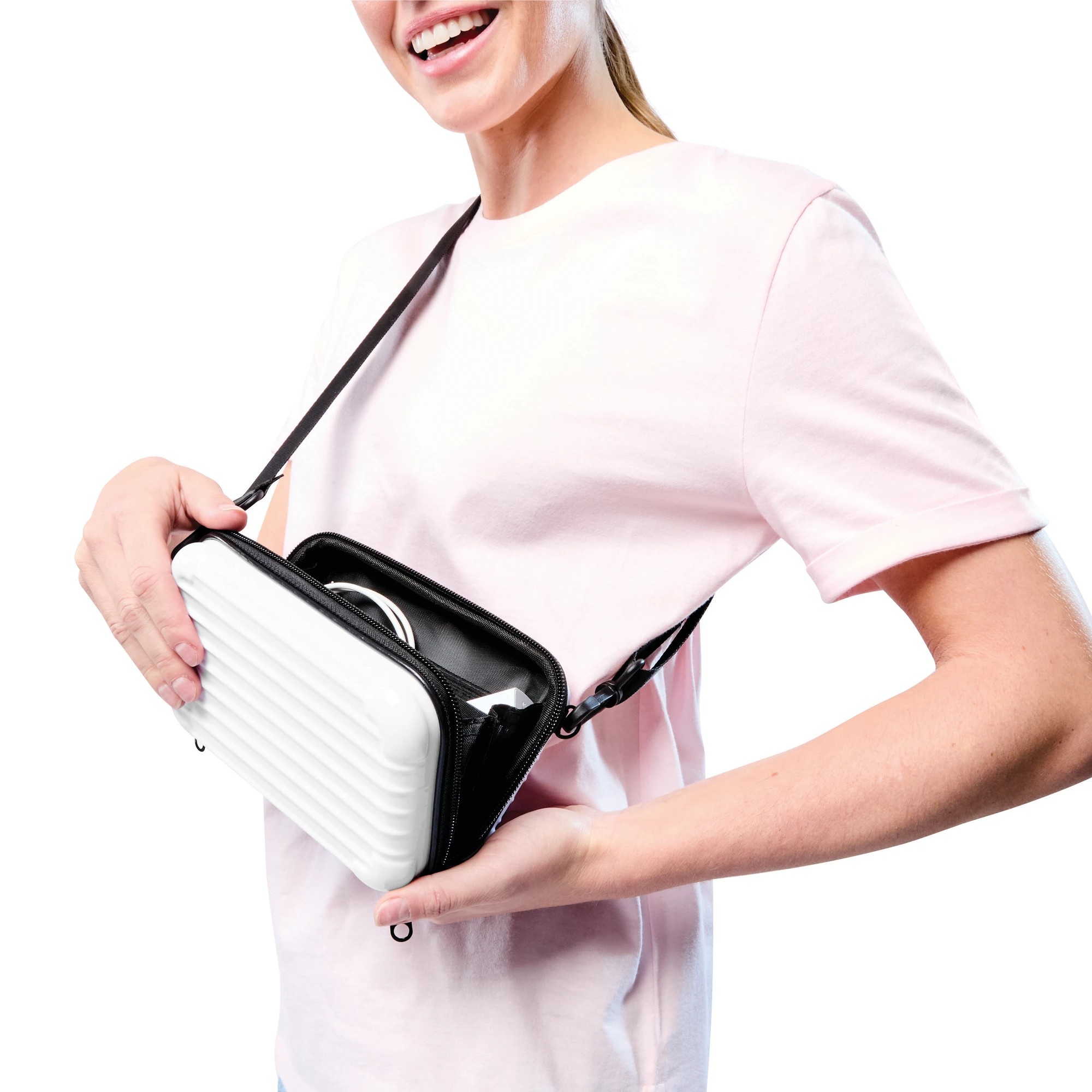 2 Cross Body Tech Case - White, 2 of 10