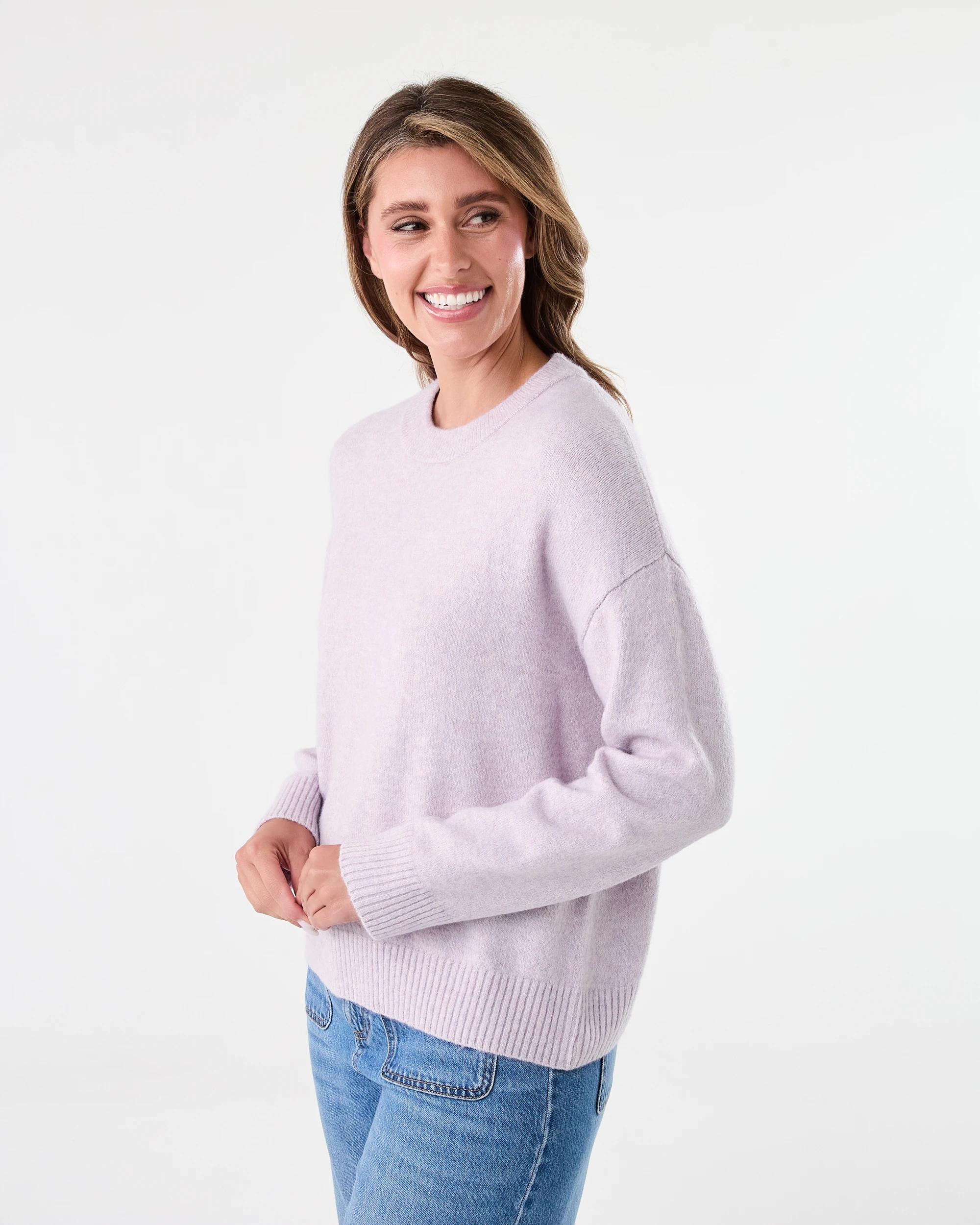 2 Relaxed Jumper Soft Prpl, 2 of 6