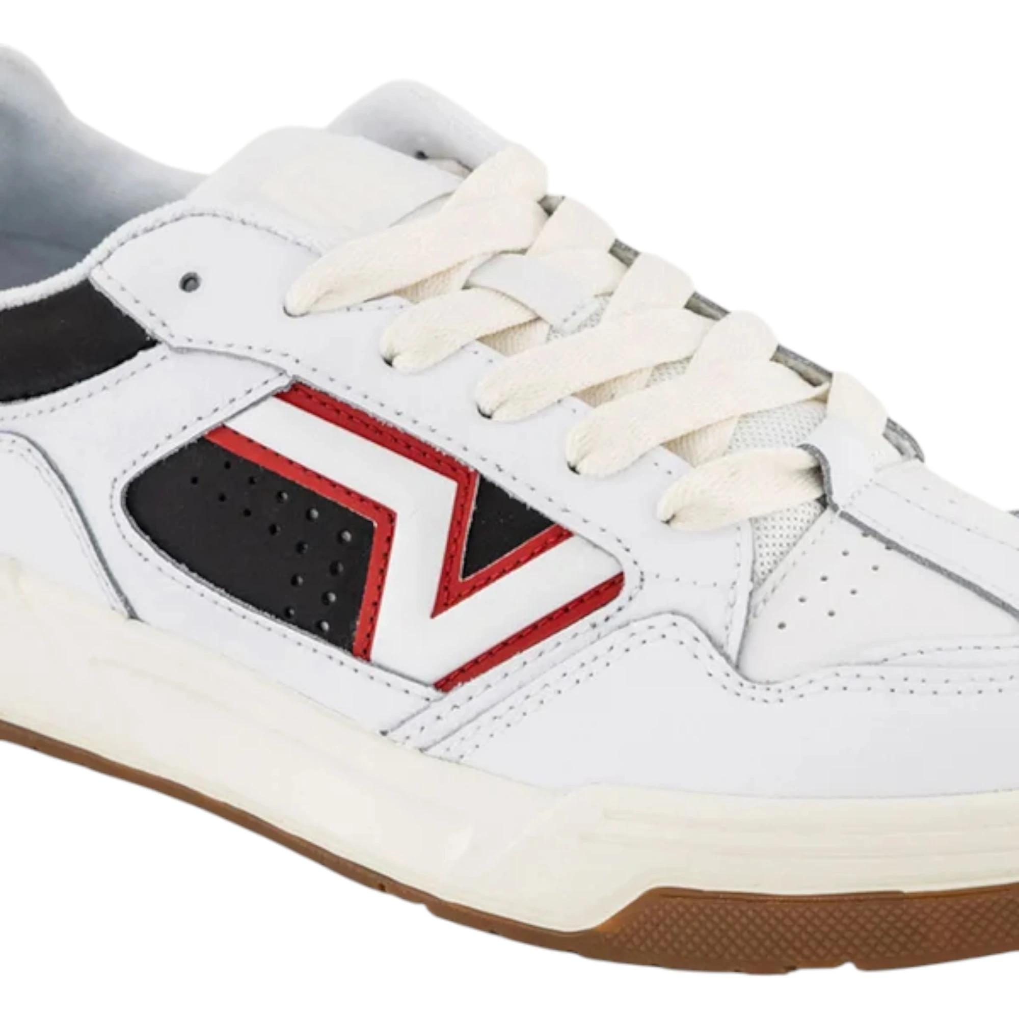 3 Vans Mens Upland White/ Black Lace Up Casual Shoes WHITE/BLACK, 3 of 5