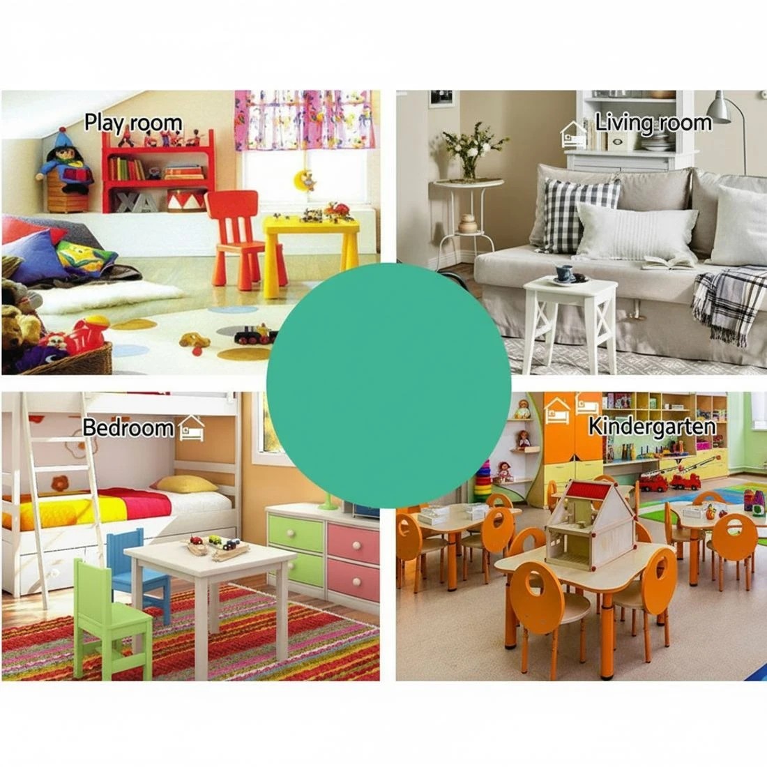 8 Keezi 4 Tiers Kids Bookshelf Magazine Shelf Children Bookcase Rack Organiser Toy Storage Reading Nook Playroom - White, 8 of 9