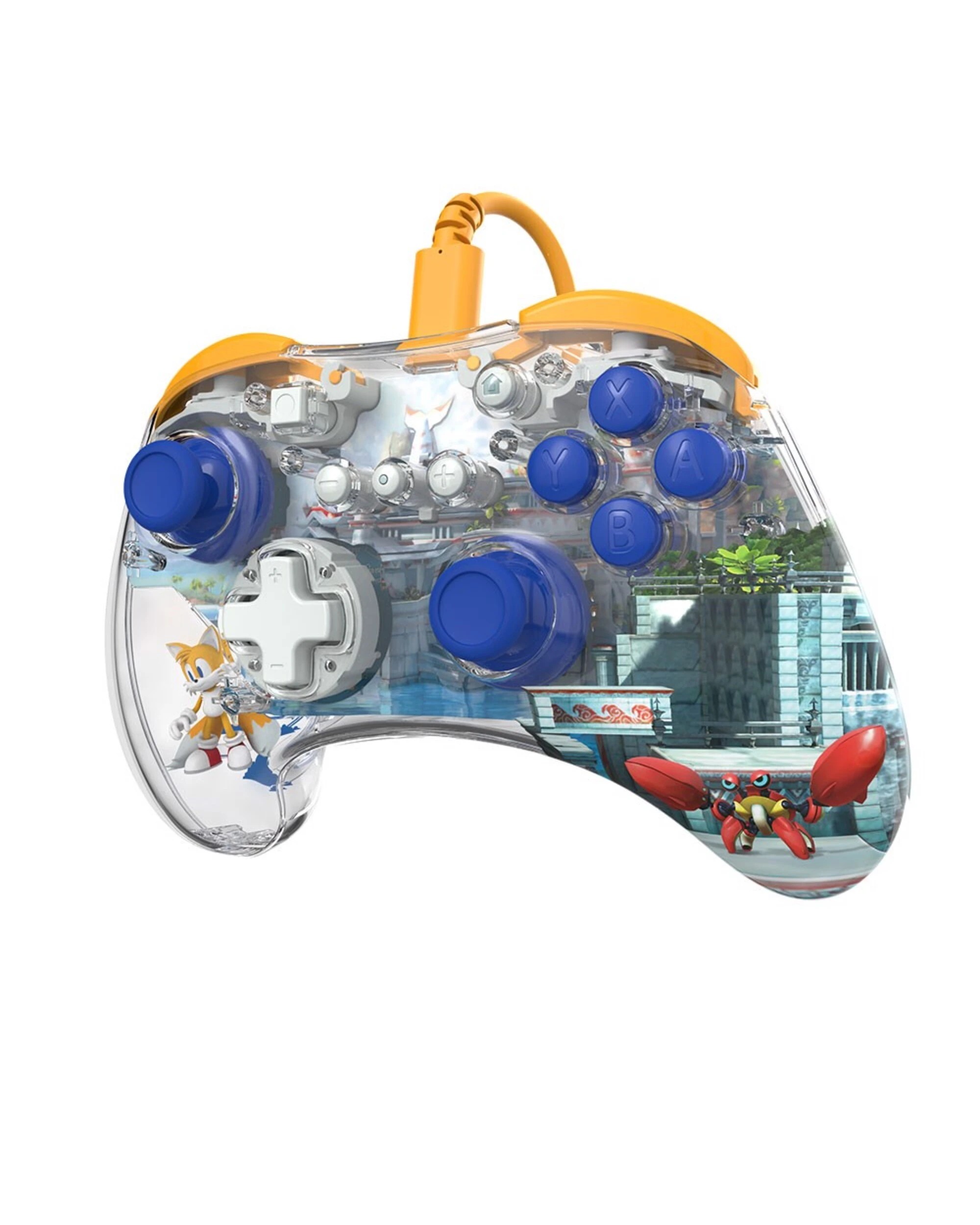 5 REALMz Wired Tails Seaside Hill Zone Controller for Nintendo Switch - Clear, 5 of 6