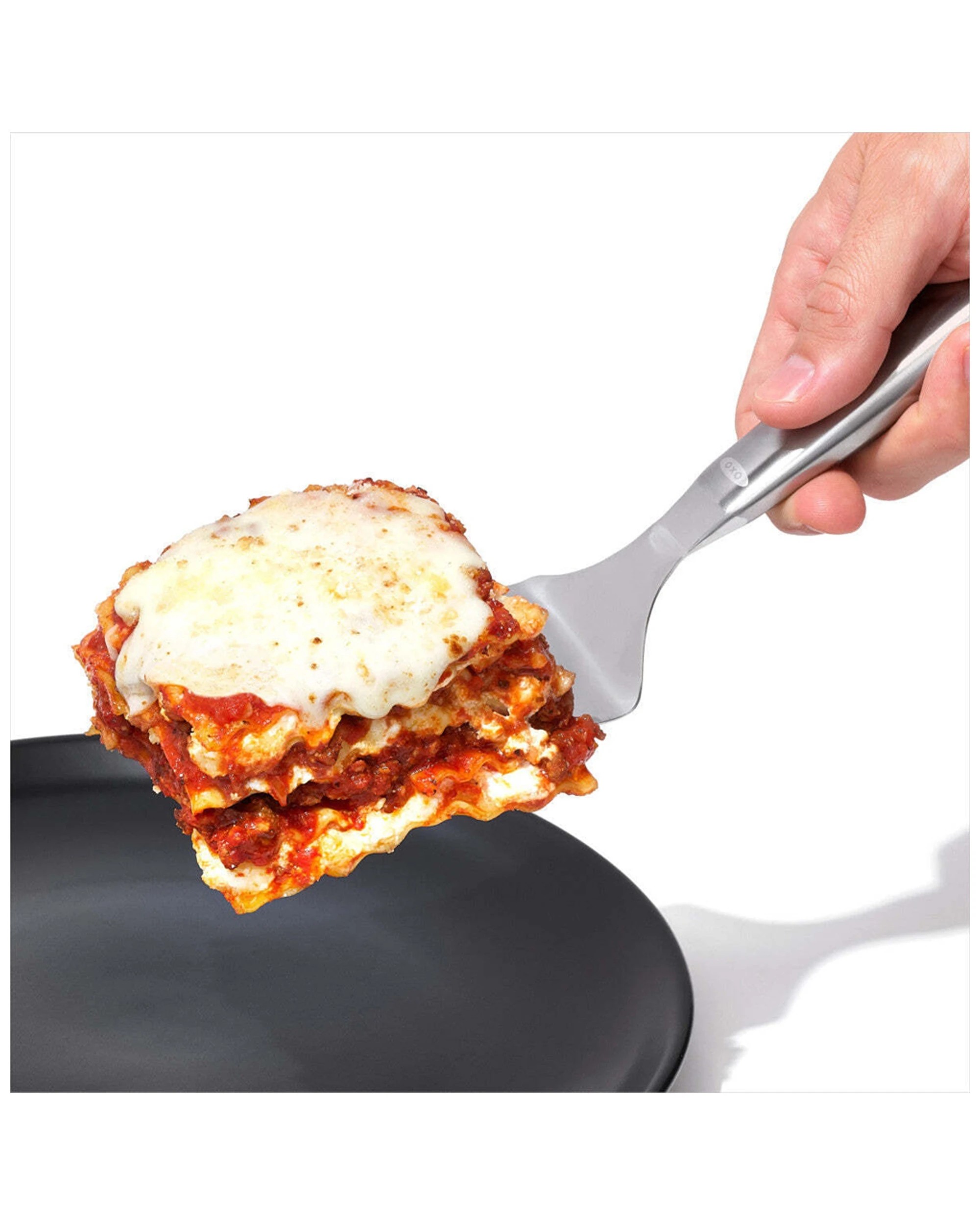 7 Oxo Lasagne Server 27.31cm Stainless Steel Serving Utensil Angled Handle
 - Silver, 7 of 9