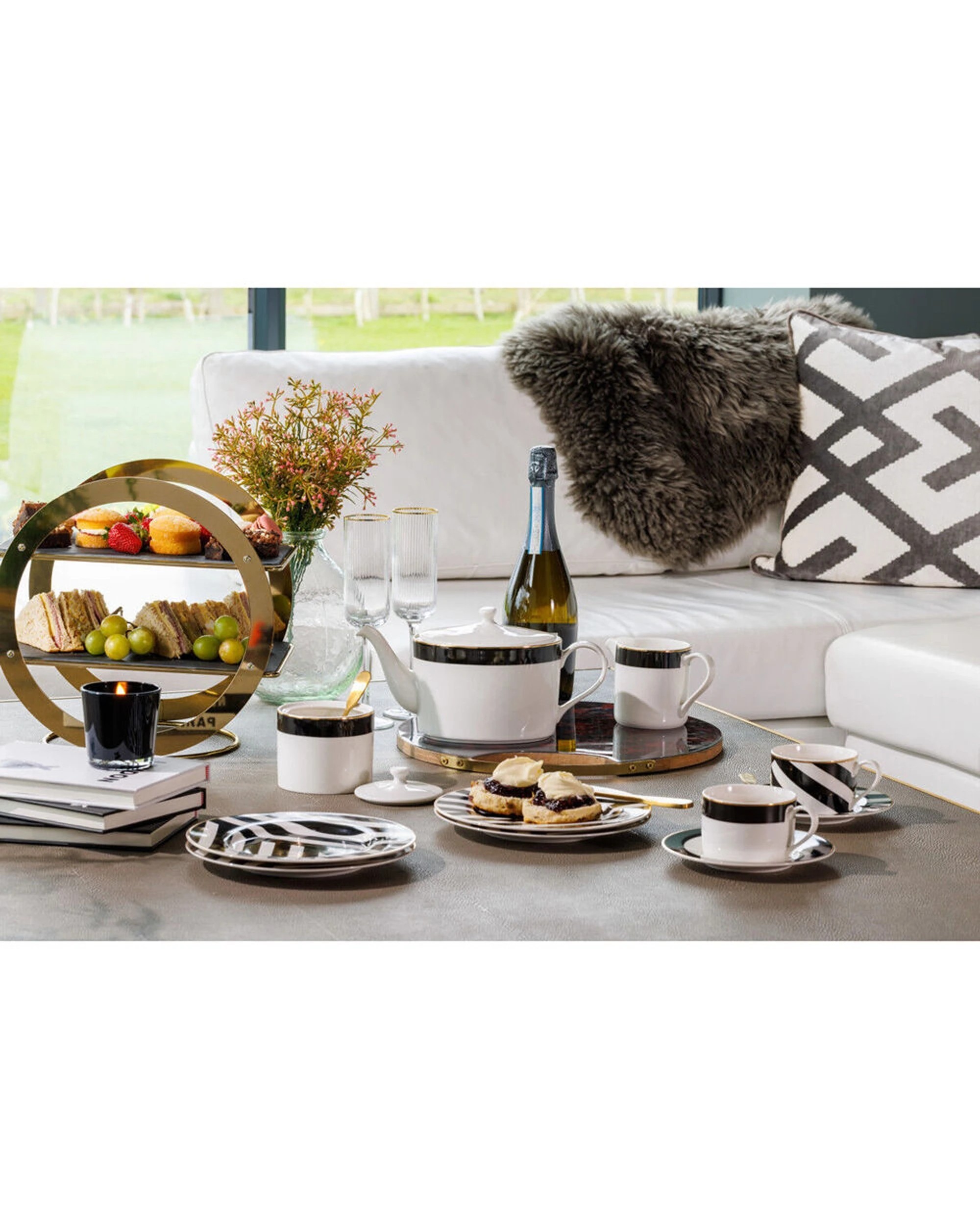 5 Mikasa Luxe Deco Kitchen China 4-Cup Teapot 1.1L - White, 5 of 6