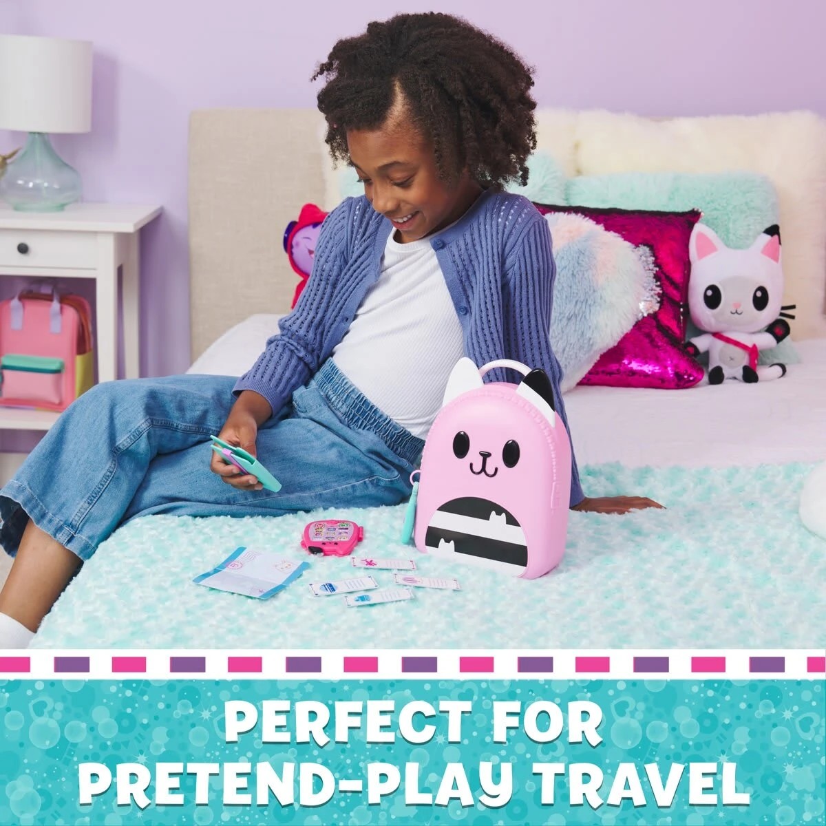 3 11 Piece DreamWorks Gabby's Dollhouse Gabby Girl On-The-Go Travel Set, 3 of 6