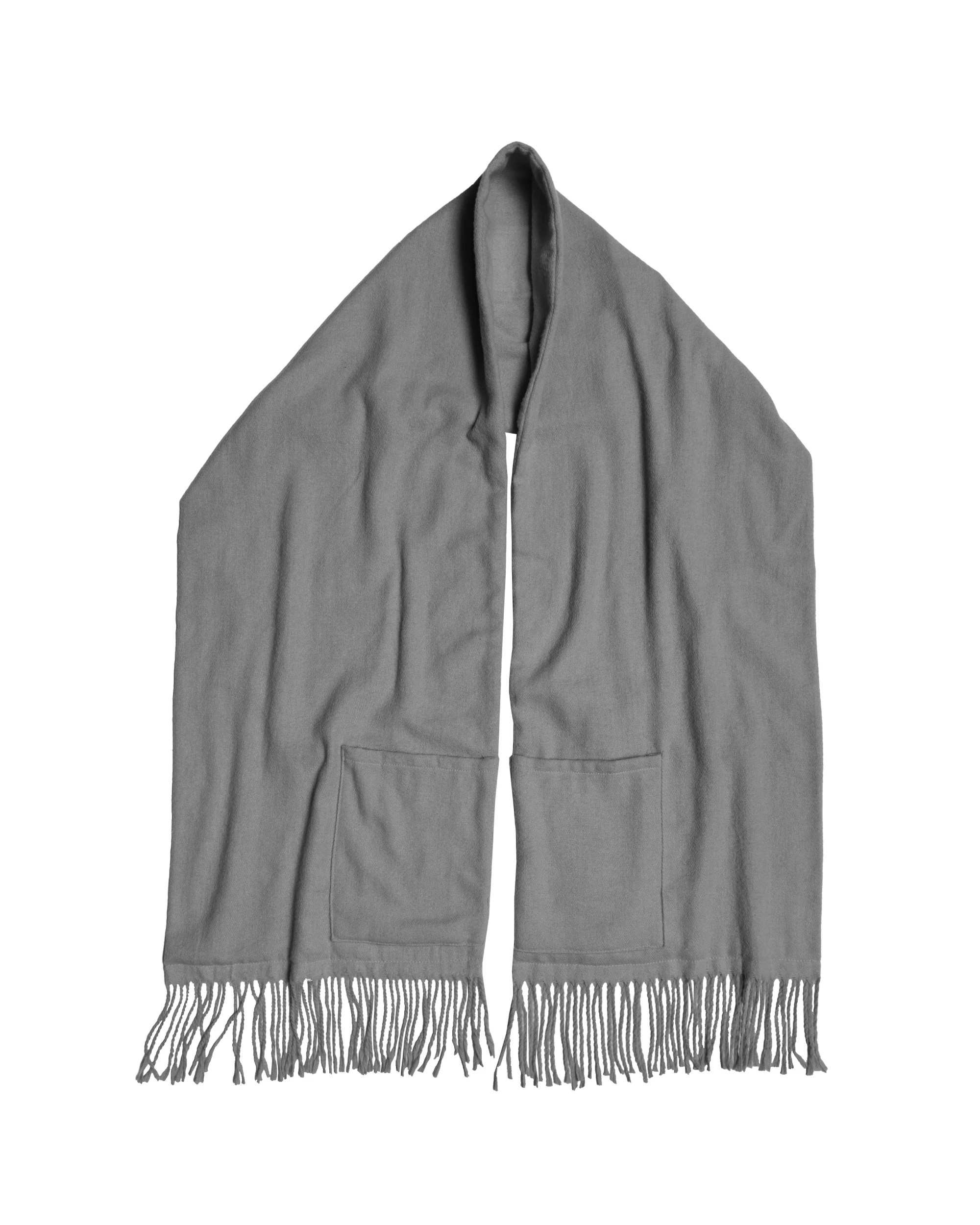 1 Sash and Bloom WinterWarm Heated Scarf Grey Portable Super-Soft Heated Scarf with Built-In Pockets, 1 of 6