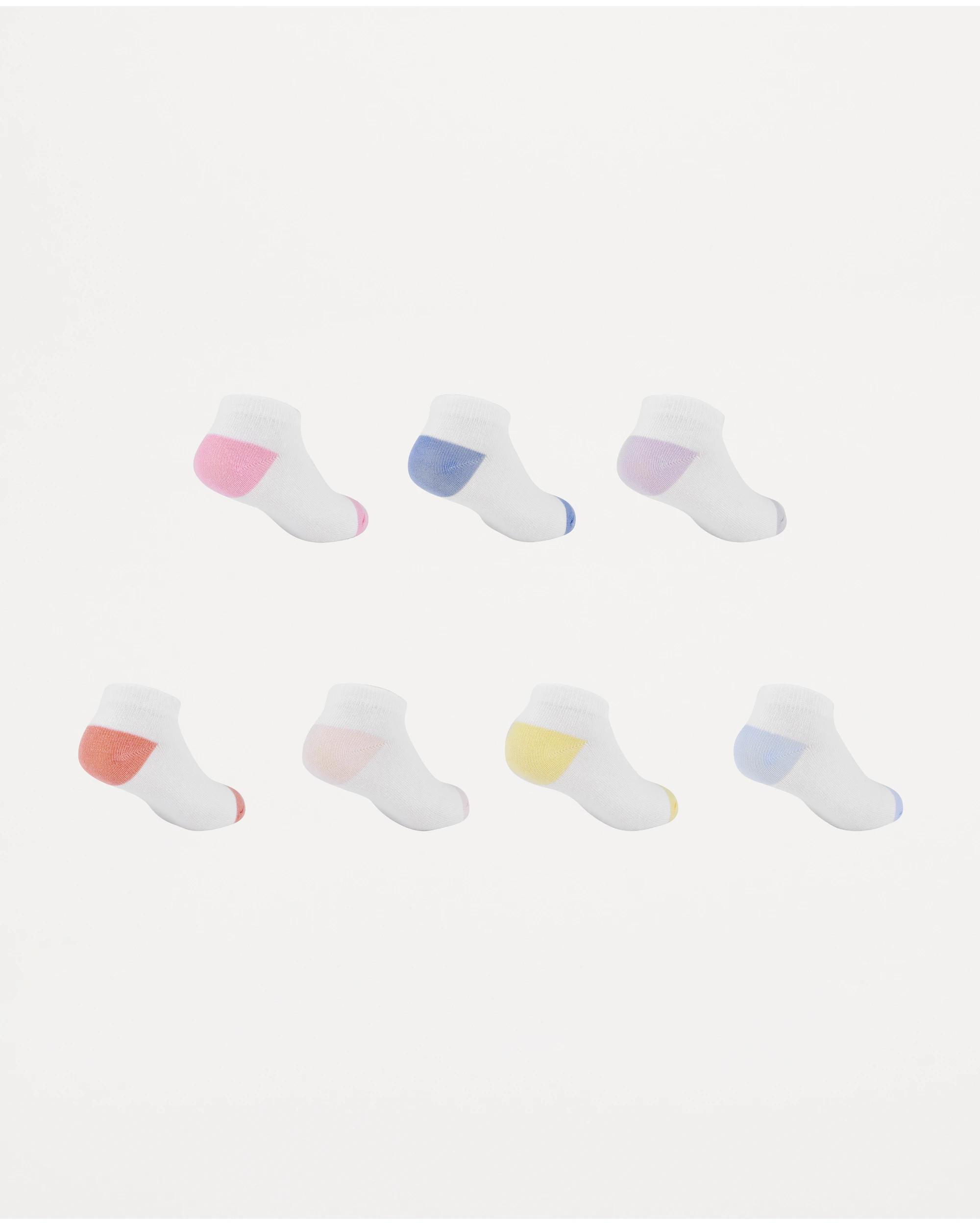 2 7 Pack Low Cut Socks Rainbow, 2 of 3