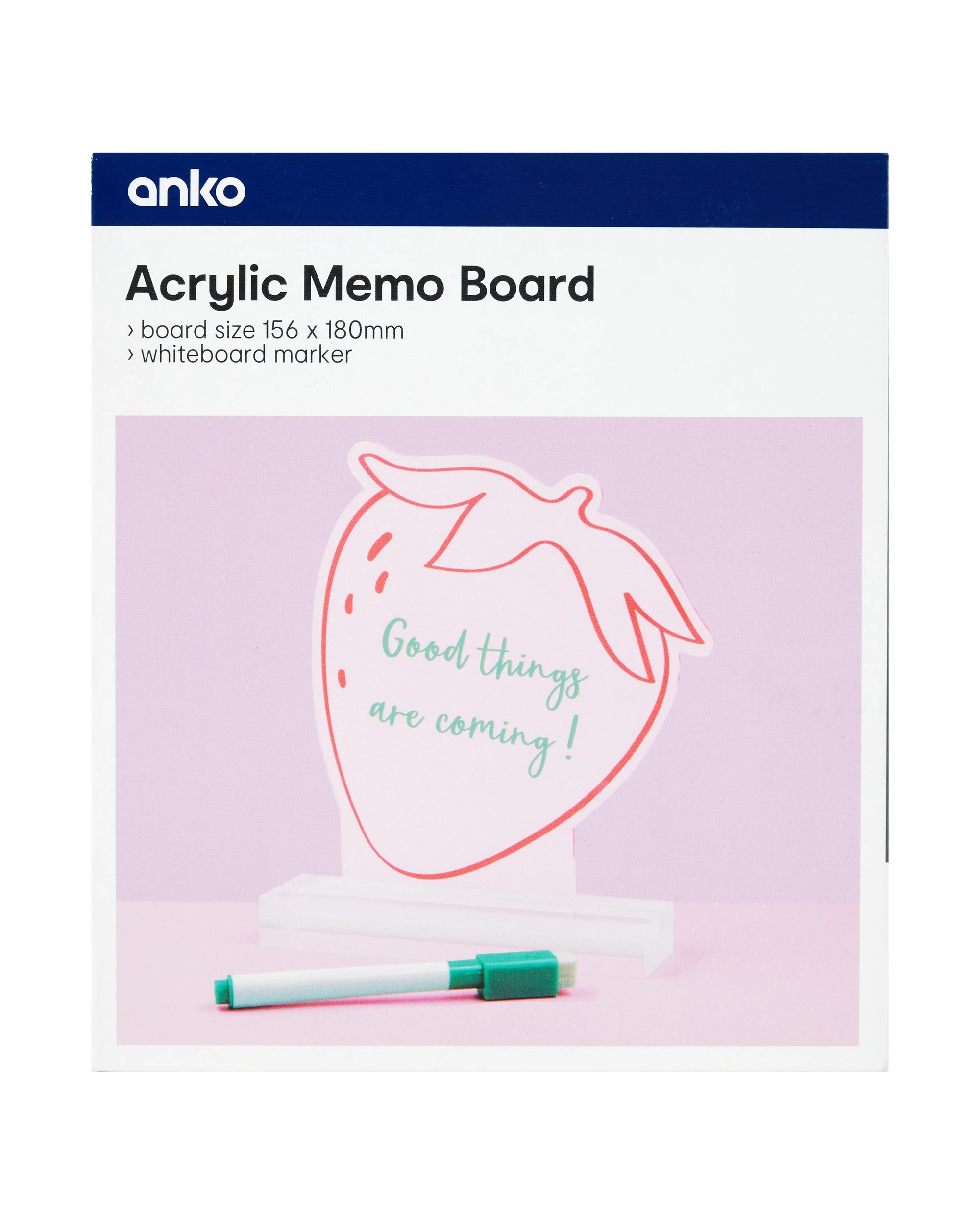 1 Acrylic Memo Board - Strawberry, 1 of 4