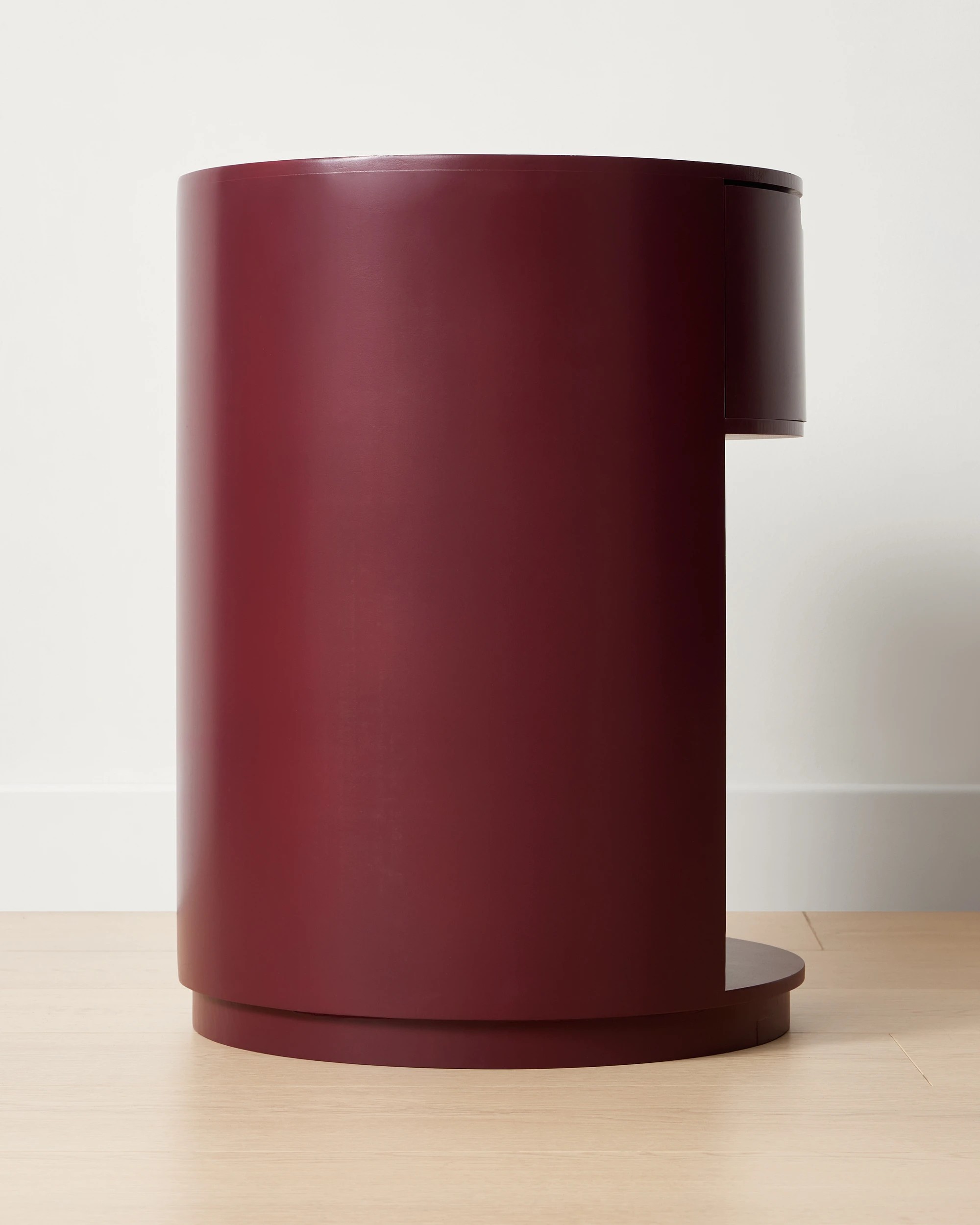 4 Chloe Bedside Table - Burgundy, 4 of 7