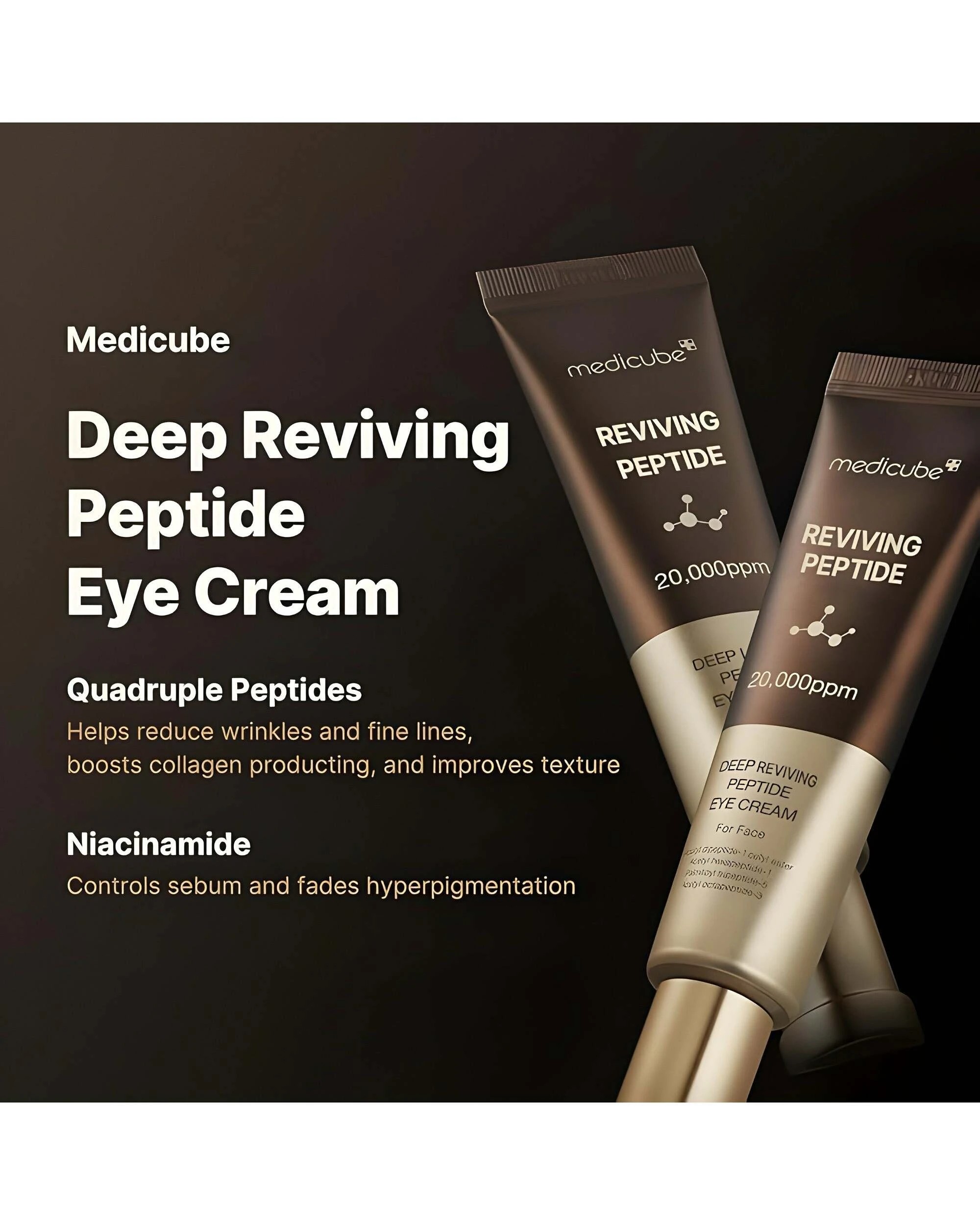 2 Medicube Deep Reviving Peptide Eye Cream 30ml, 2 of 3