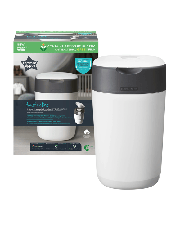 Tommee Tippee Twist & Click Advanced Nappy Disposal System - White