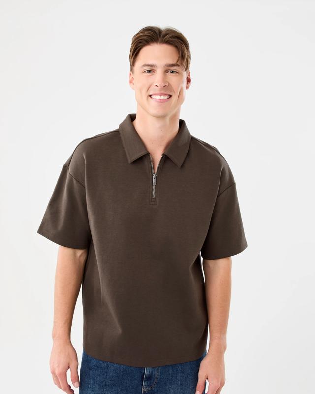 1/4 Zip Interlock Polo S