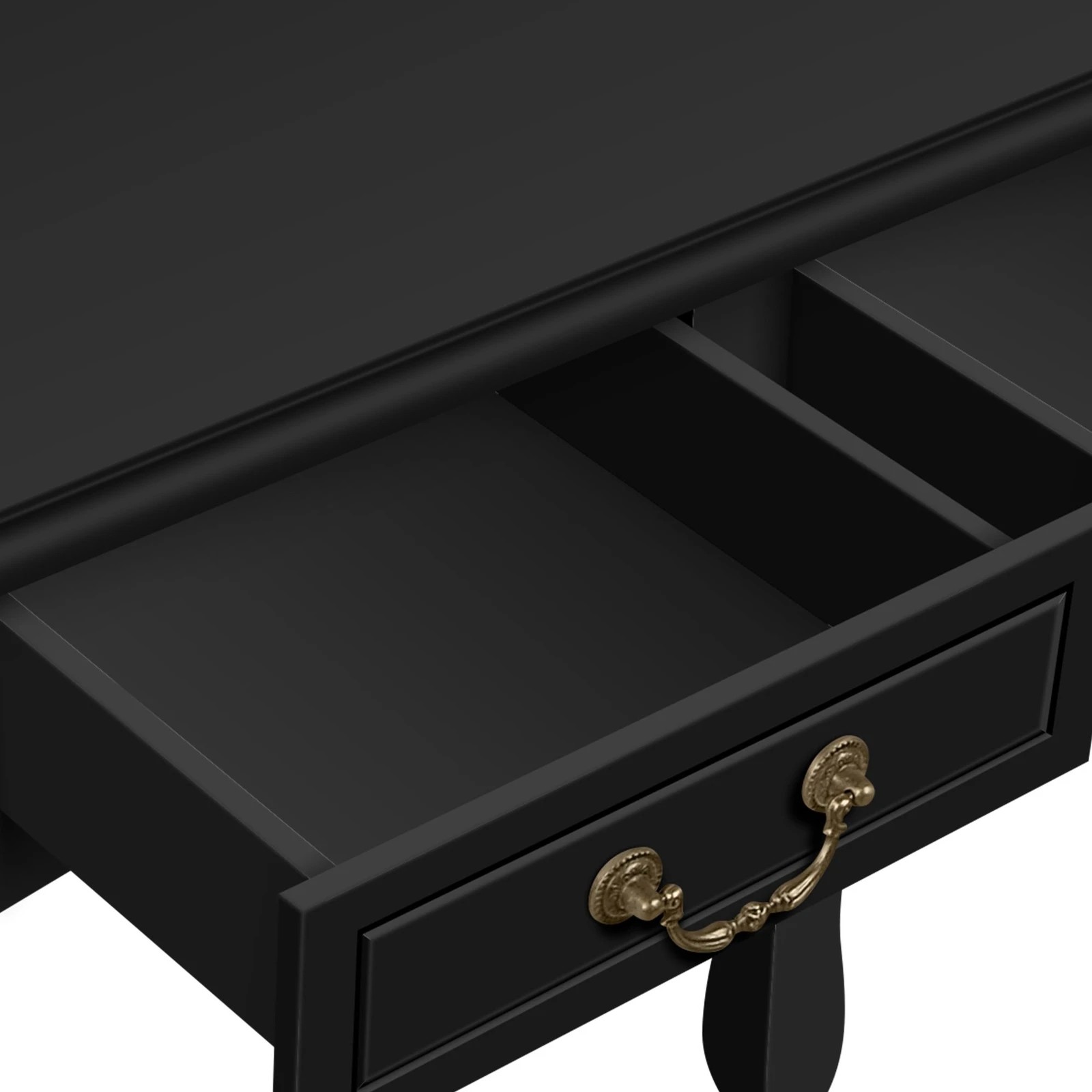 8 Alfordson Dressing Table Stool Set Makeup Foldable Mirror Vanity Desk - Black, 8 of 10