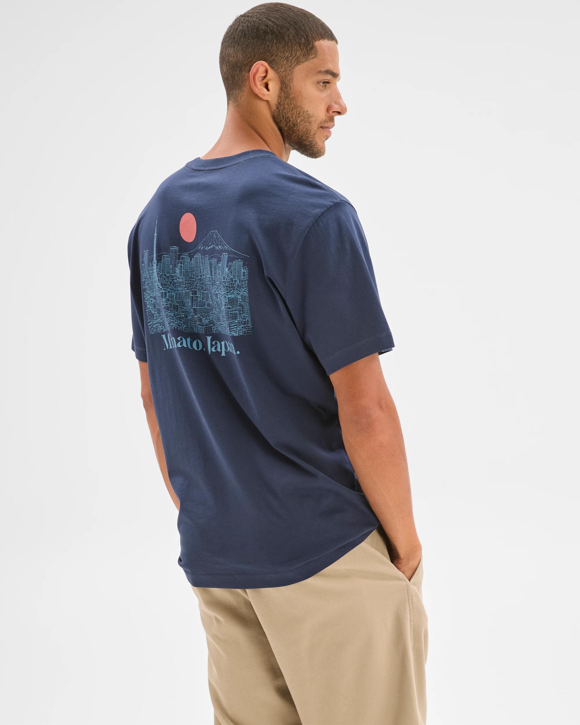 2 Target Man Australian Cotton Print T-Shirt NAVY, 2 of 5