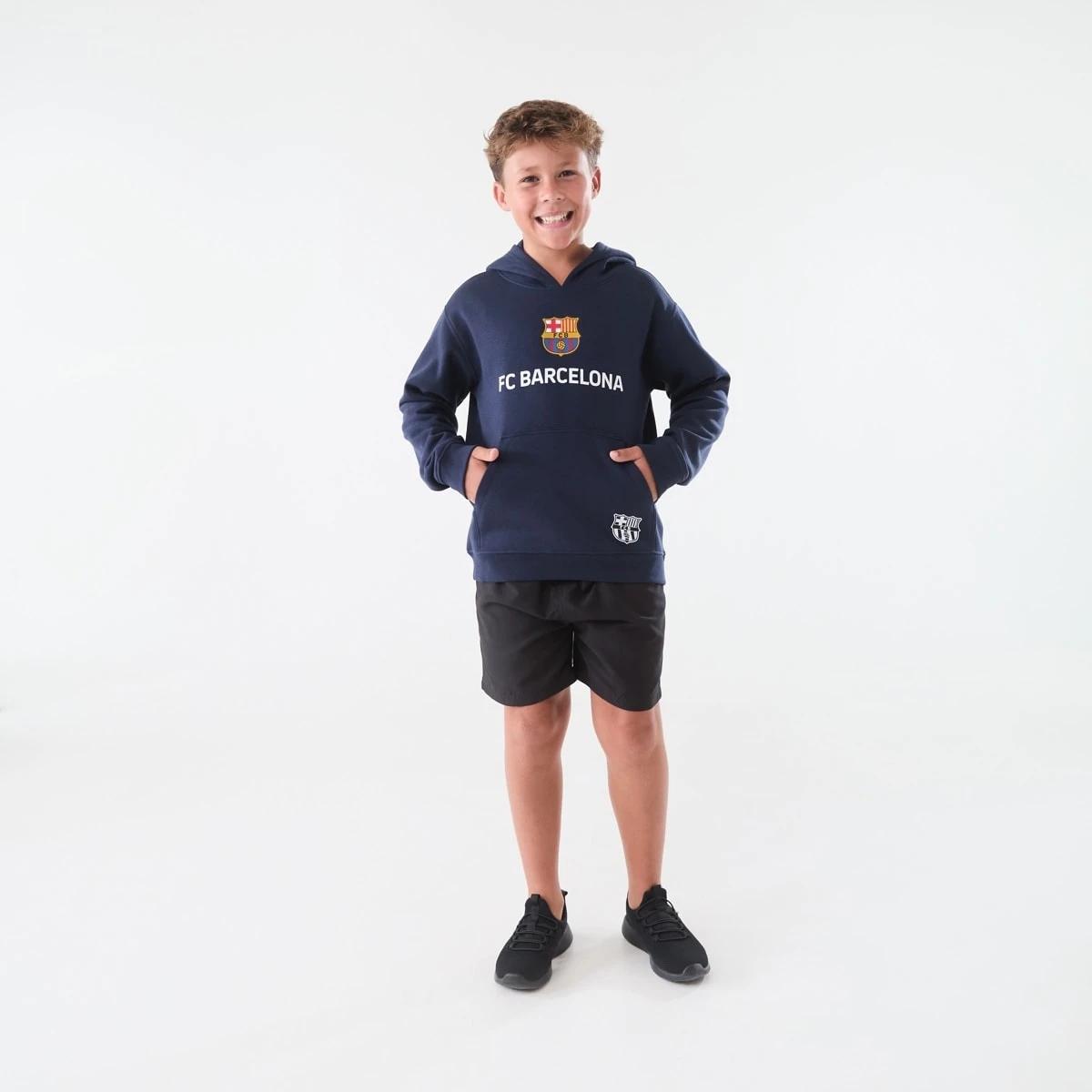 6 Official Youth Barcelona Hoodie Navy, 6 of 7