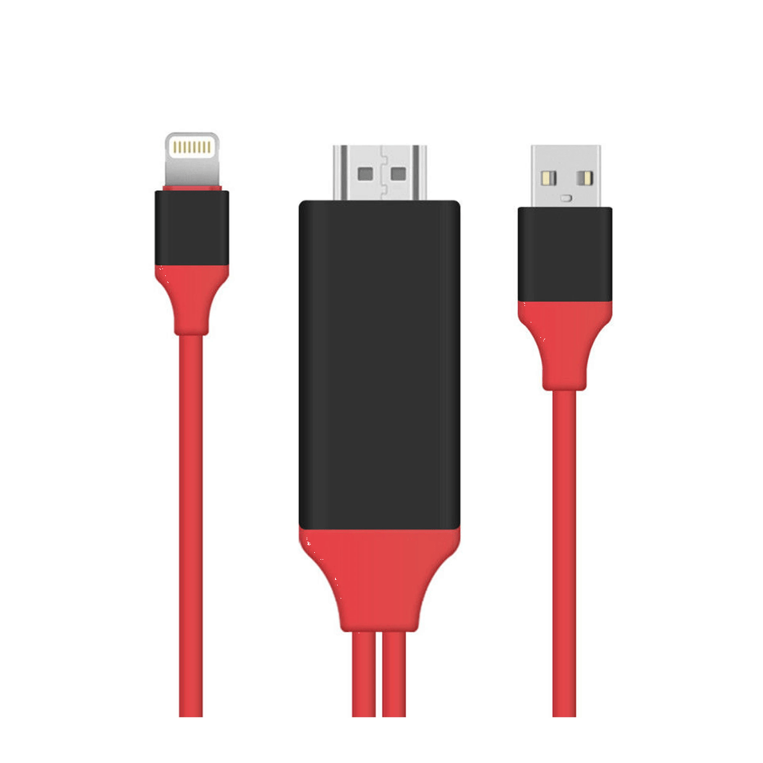 2 TODO Lightning Pin To Hdmi 1080P Adapter Cable Usb Charge Iphone Ipad Audio Video Lead Tv, 2 of 3