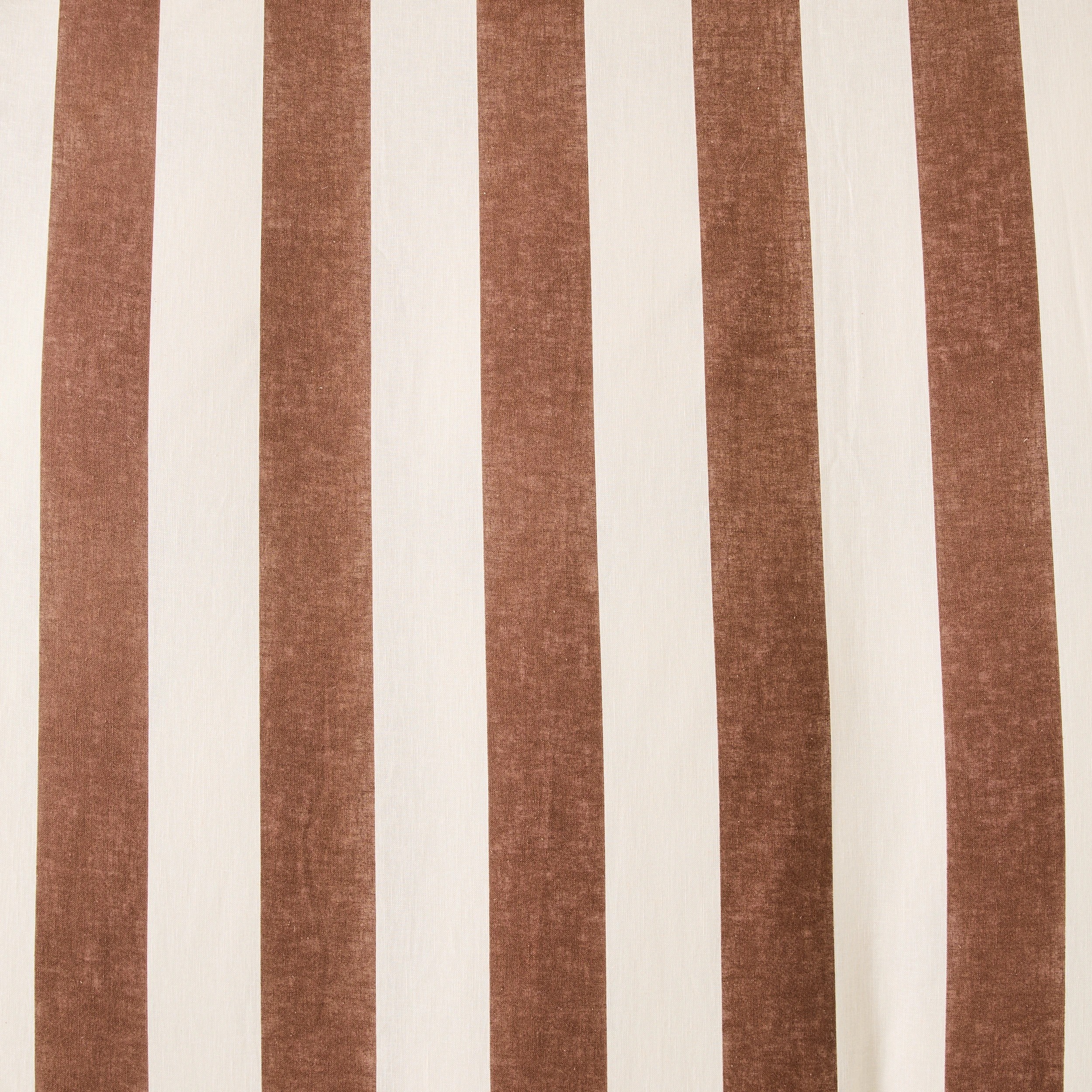 6 Stripe Linen Cotton Quilt Cover Set - Queen Bed, Chocolate, 6 of 7