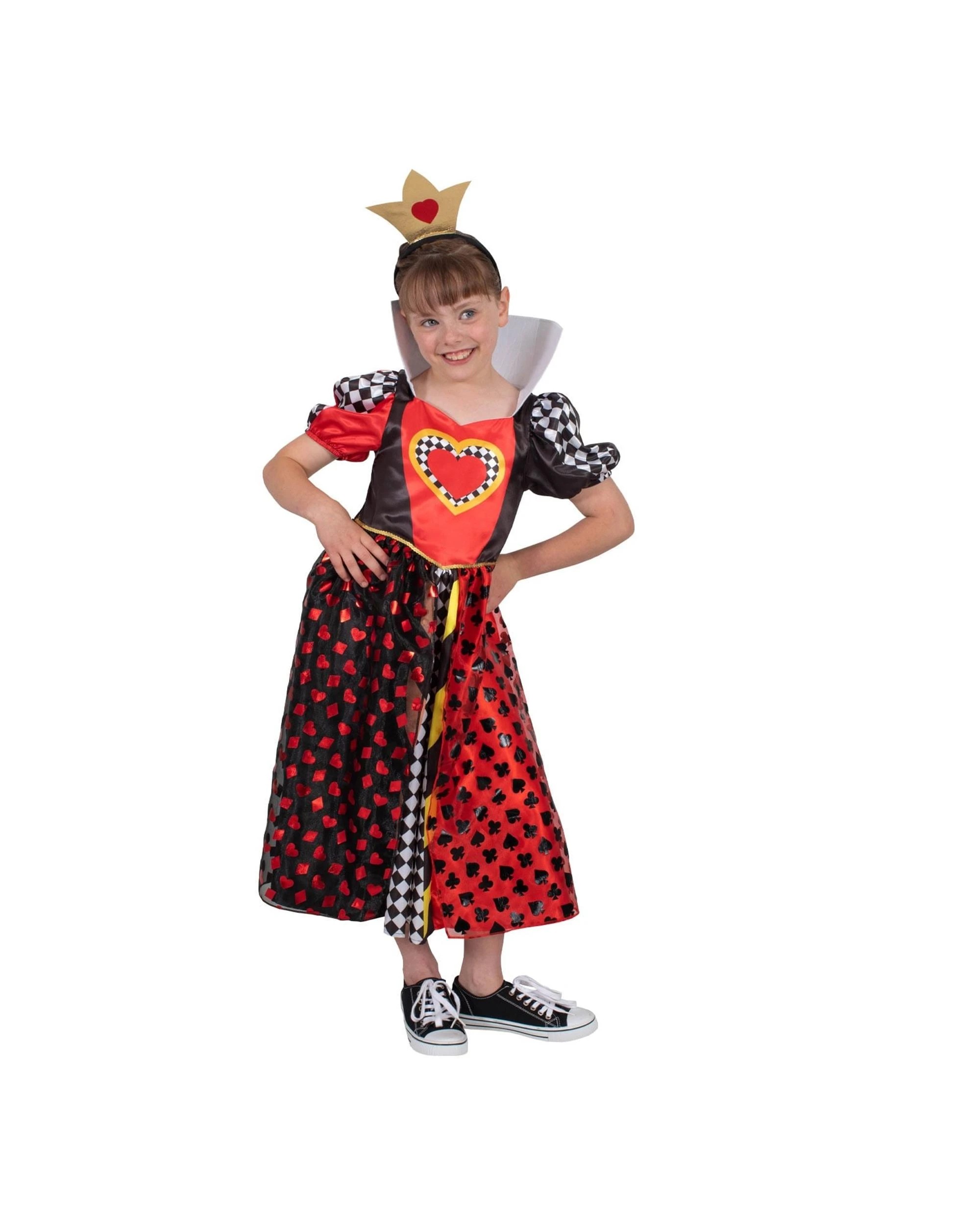 3 Disney Alice in Wonderland Queen of Hearts Deluxe Child Costume S 3-5 Years, 3 of 4