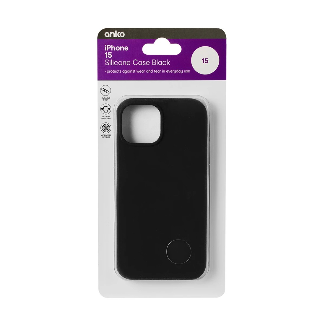 5 iPhone 15 Silicone Case - Black, 5 of 5