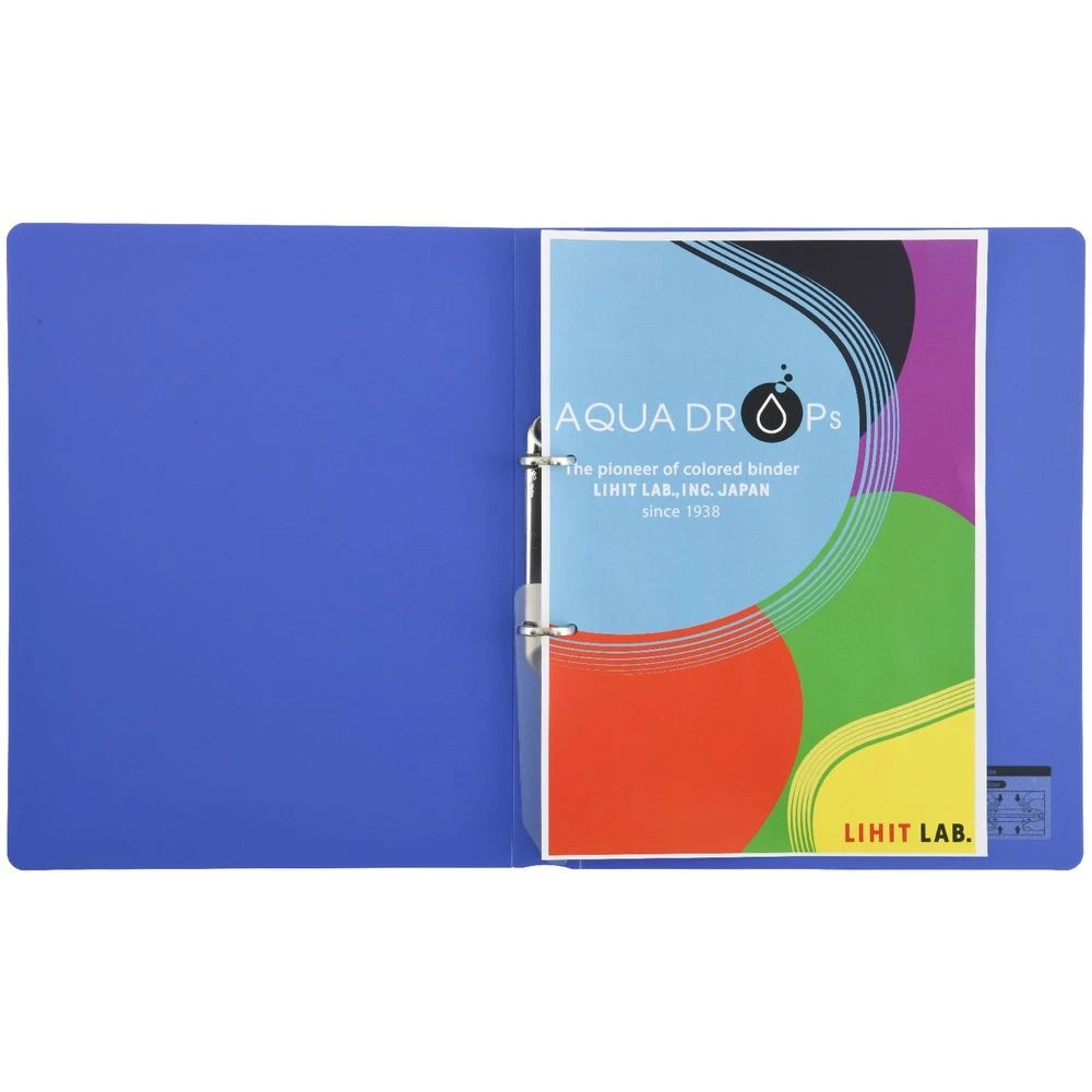 4 Aqua Drops A4 Twist Binder 2-O 18mm Vivid Blue, 4 of 4