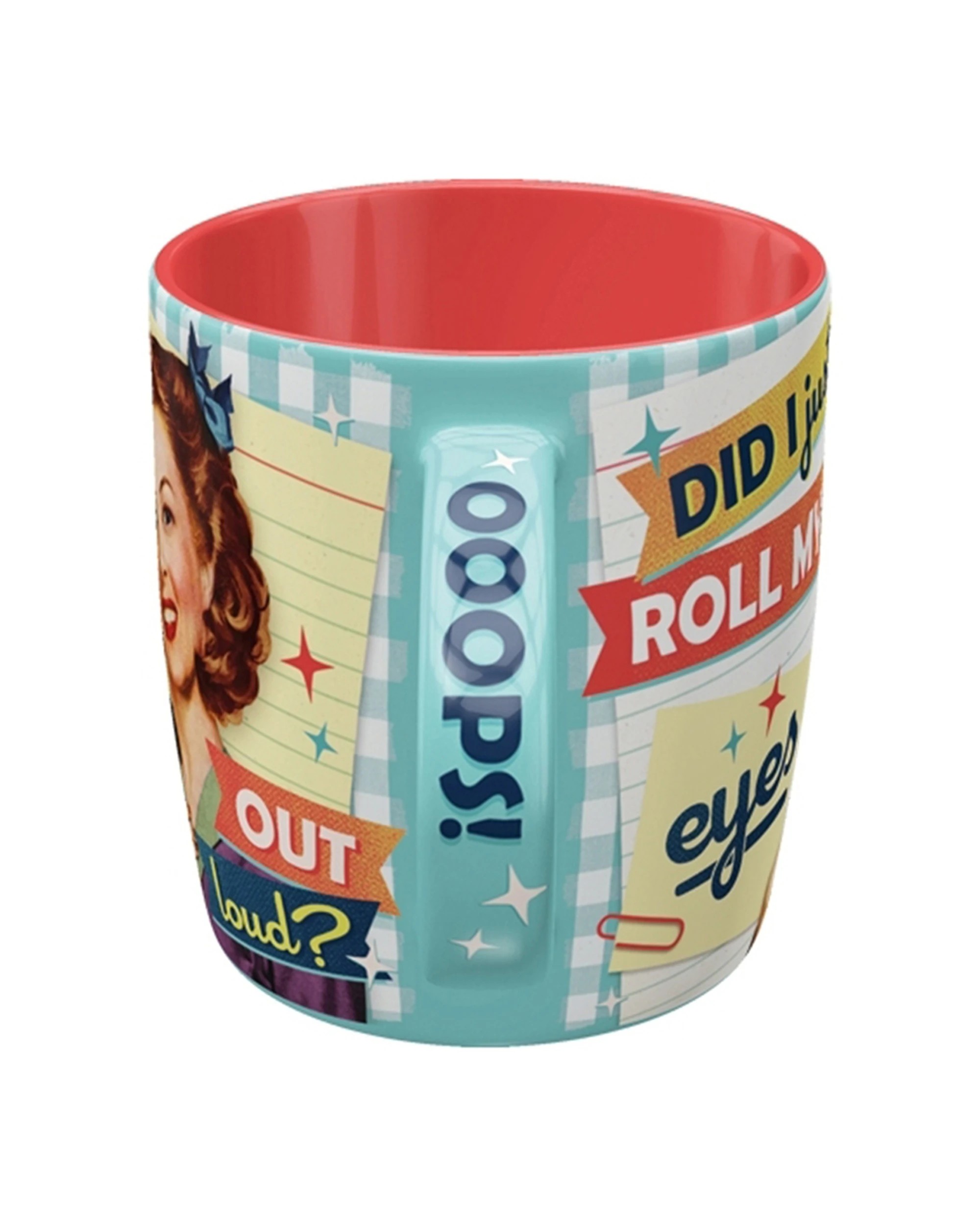 3 Nostalgic-Art Ceramic Mug 330ml Mug - Did I Just Roll My Eyes Out Loud - Multi, 3 of 4