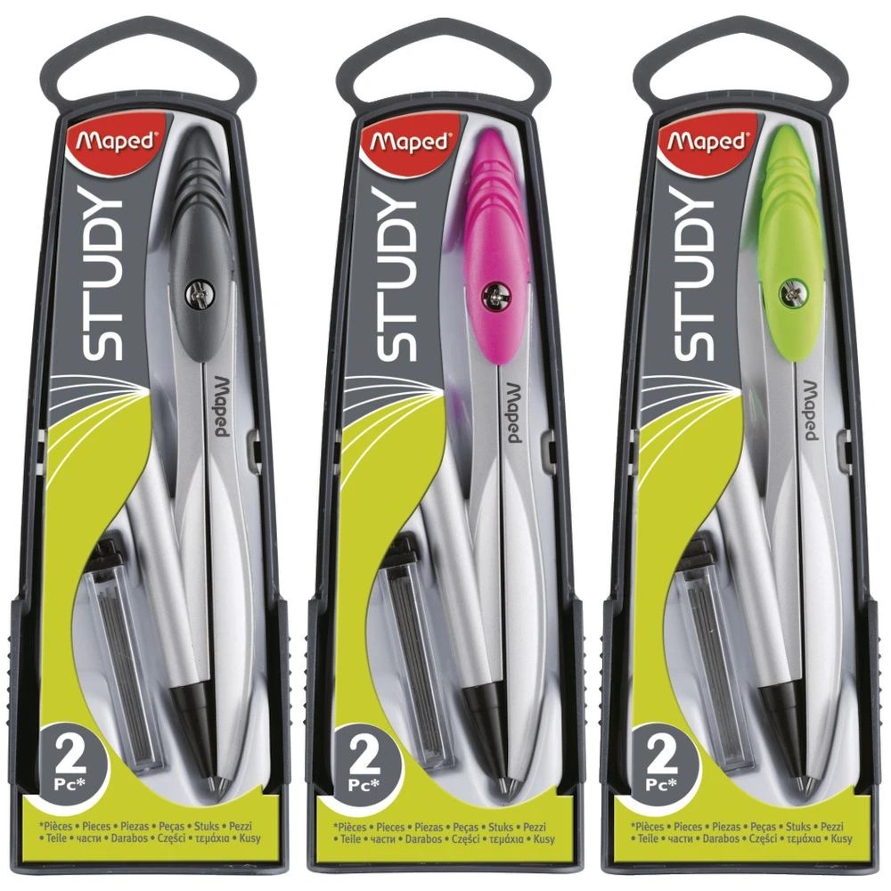 8 Maped Study Compass Pencil Assorted, 8 of 8