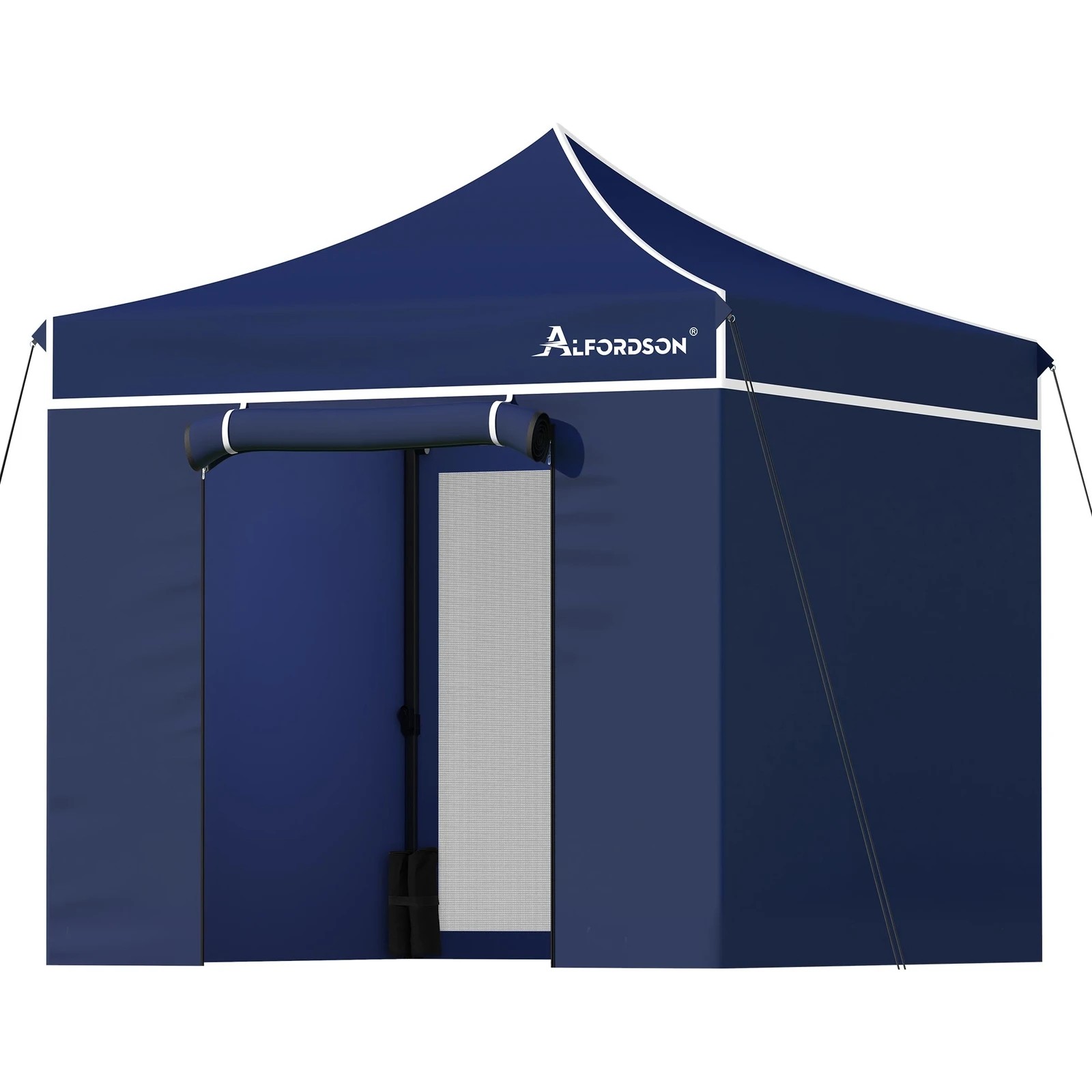 1 Alfordson Gazebo Pop Up Marquee Side Wall Portable 3x3m - Blue, 1 of 10