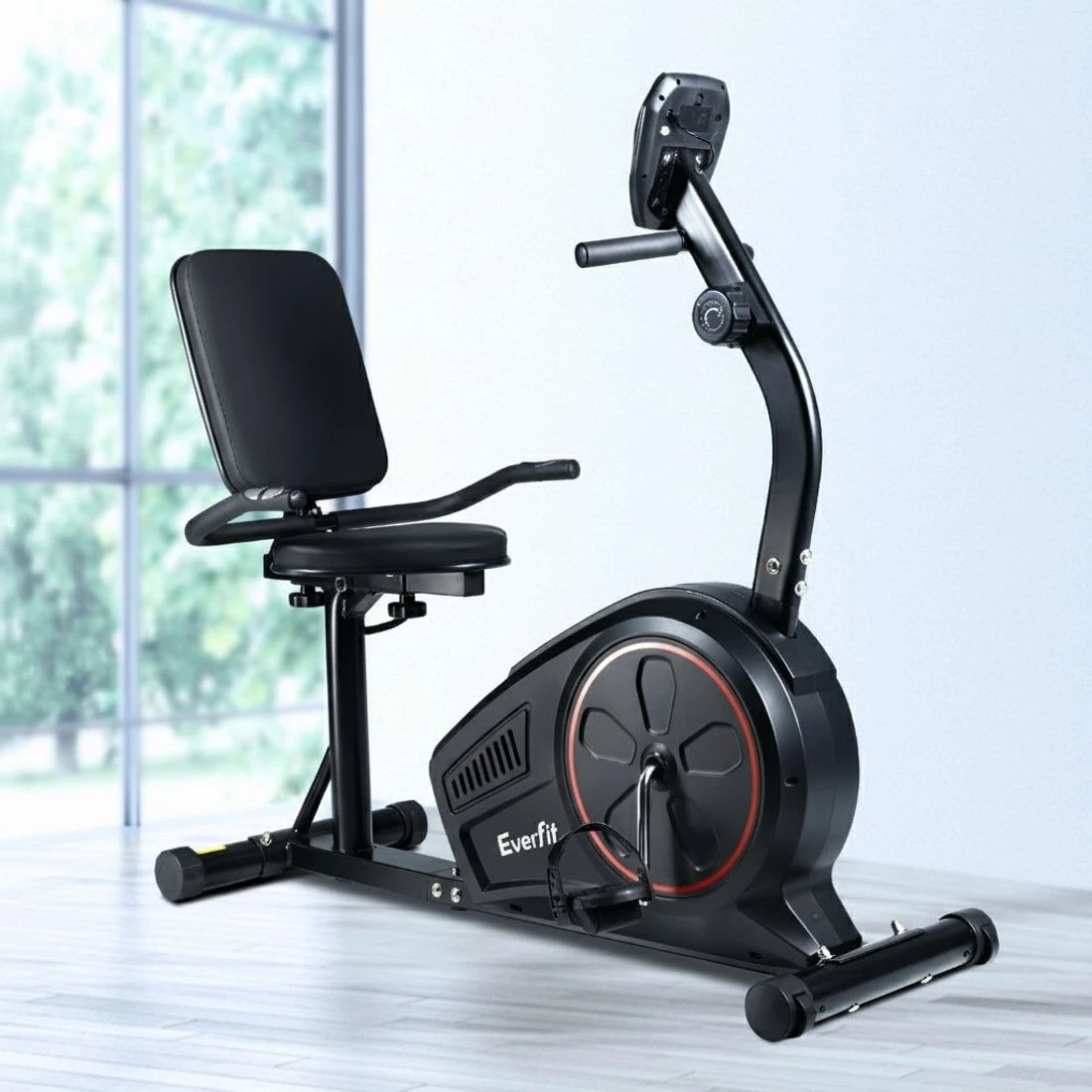7 Everfit Exercise Bike Magnetic Recumbent Indoor Cycling Home Gym Cardio 8 - Black, 7 of 7