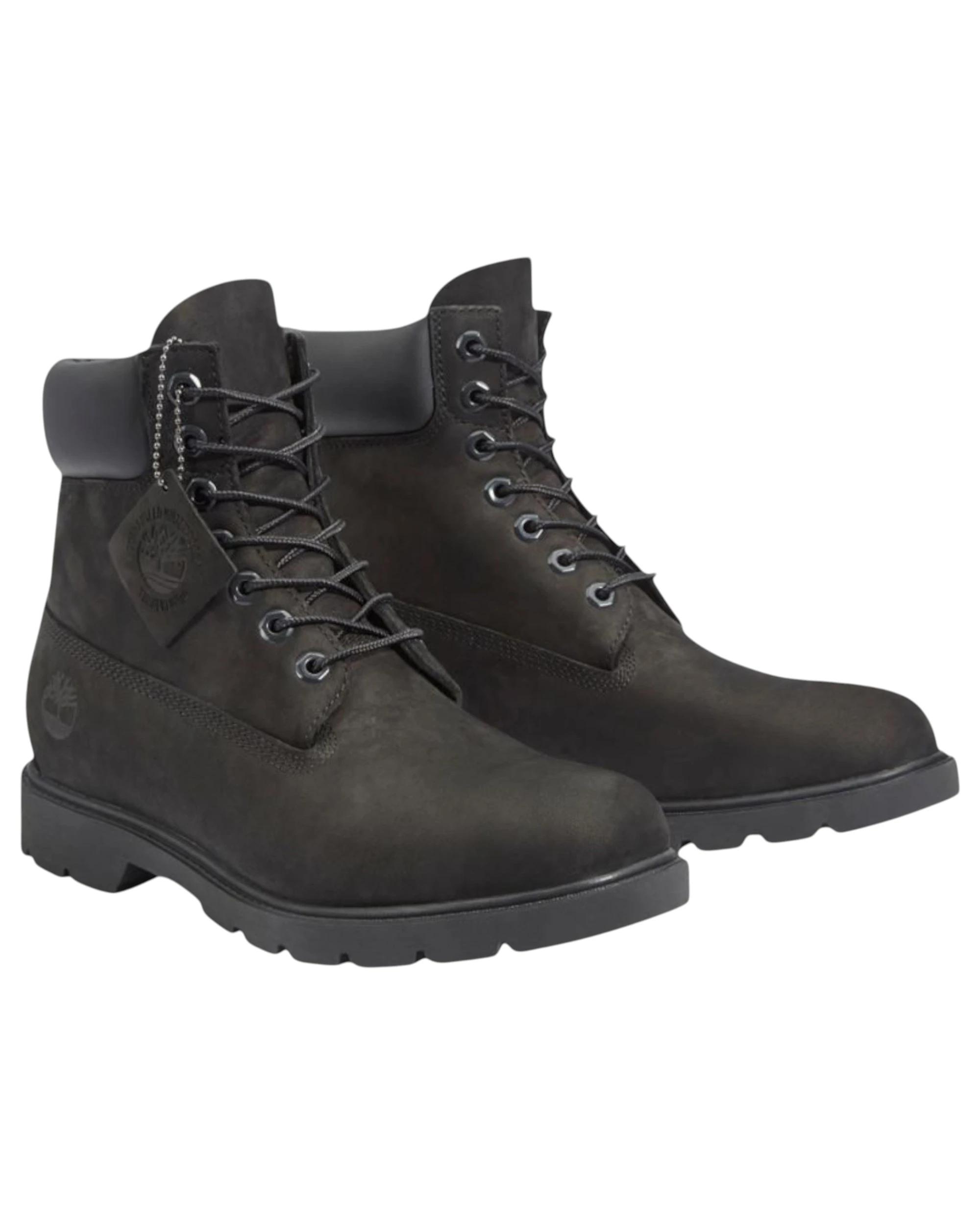 5 Timberland Mens 6-Inch Black Nubuck Classic Waterproof Boots BLACK NUBUCK, 5 of 8