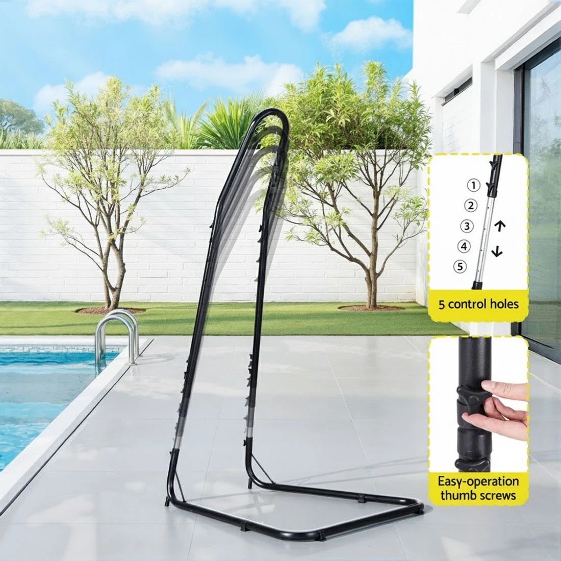 6 Gardeon Hammock Chair with Heavy Duty Steel - Multi, 6 of 6