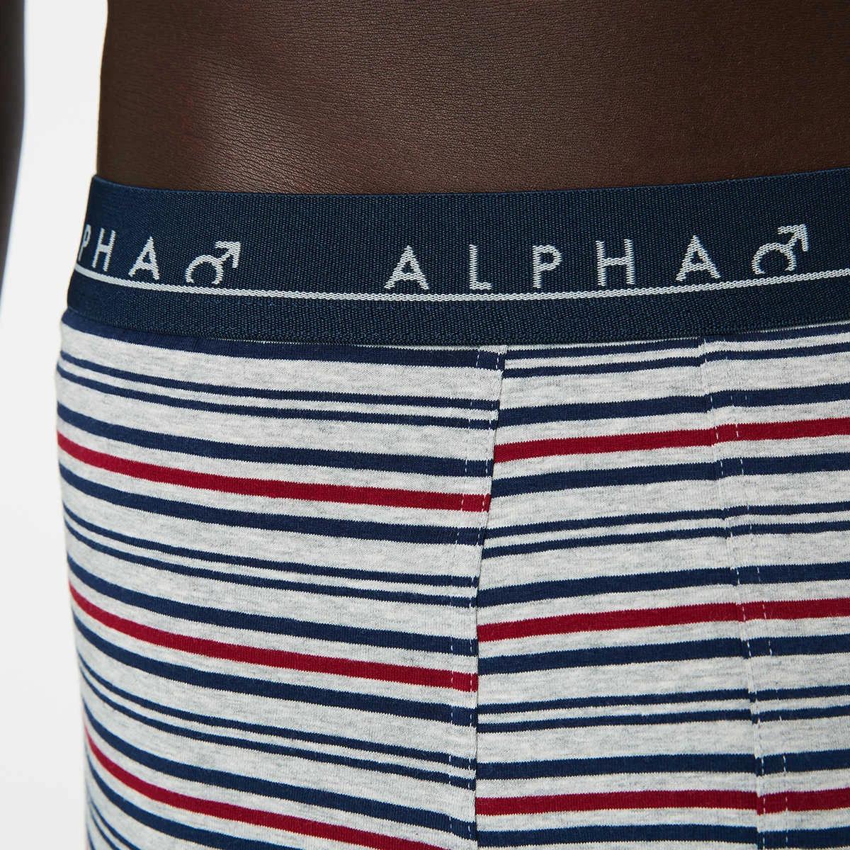 9 5 Pack Stripe and Plain Trunks RED NAVY GREY MULTI, 9 of 10