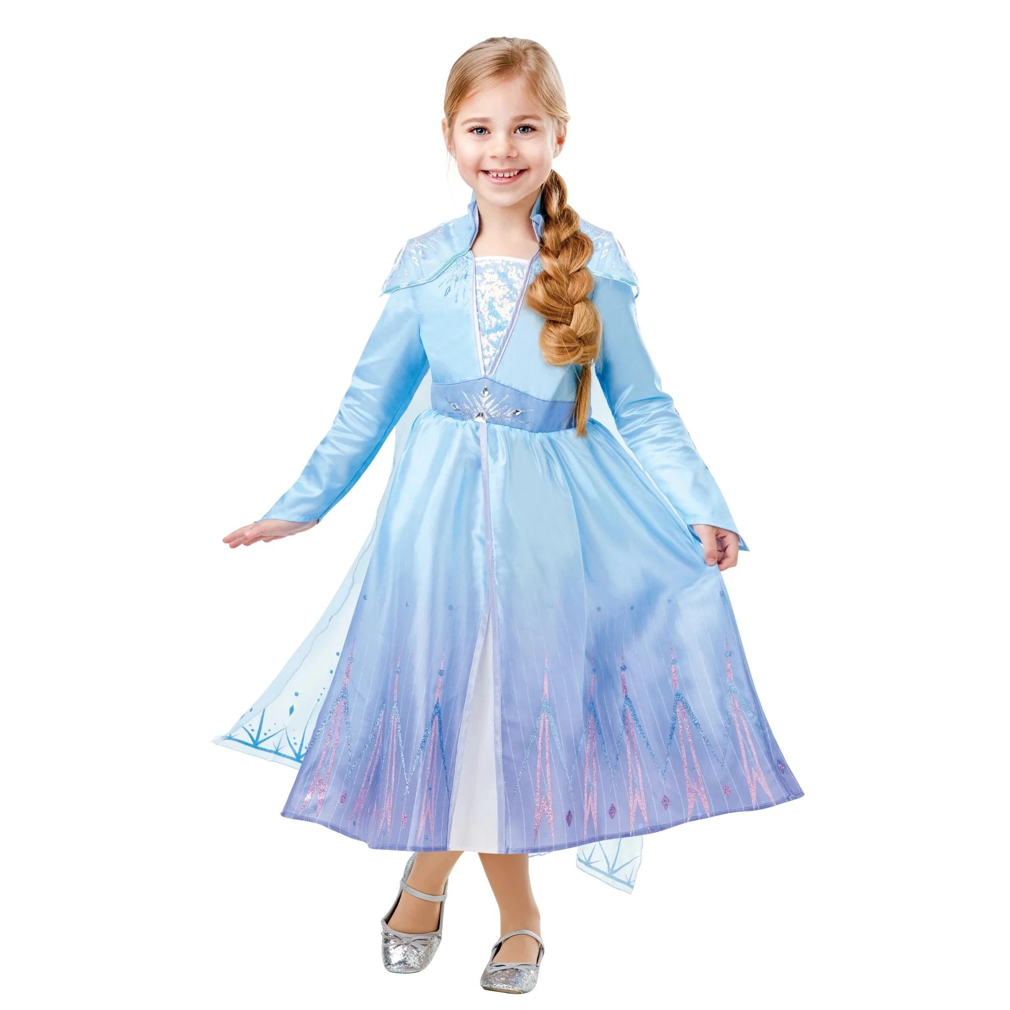 1 Disney Frozen 2 - Elsa Kids Costume - Blue, 1 of 4
